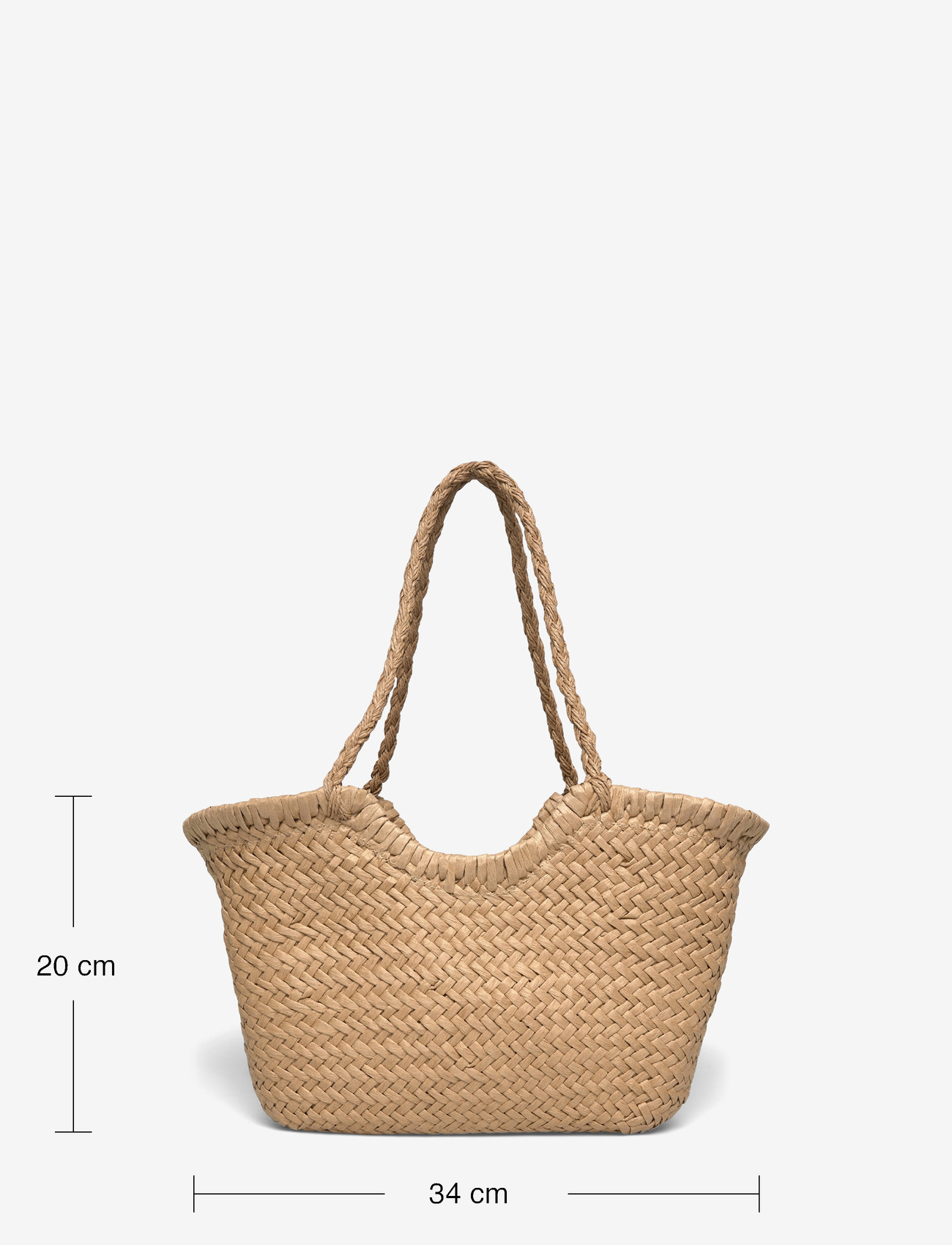 Gina Tricot - Braided straw bag - shoppere - light brown (7053) - 3