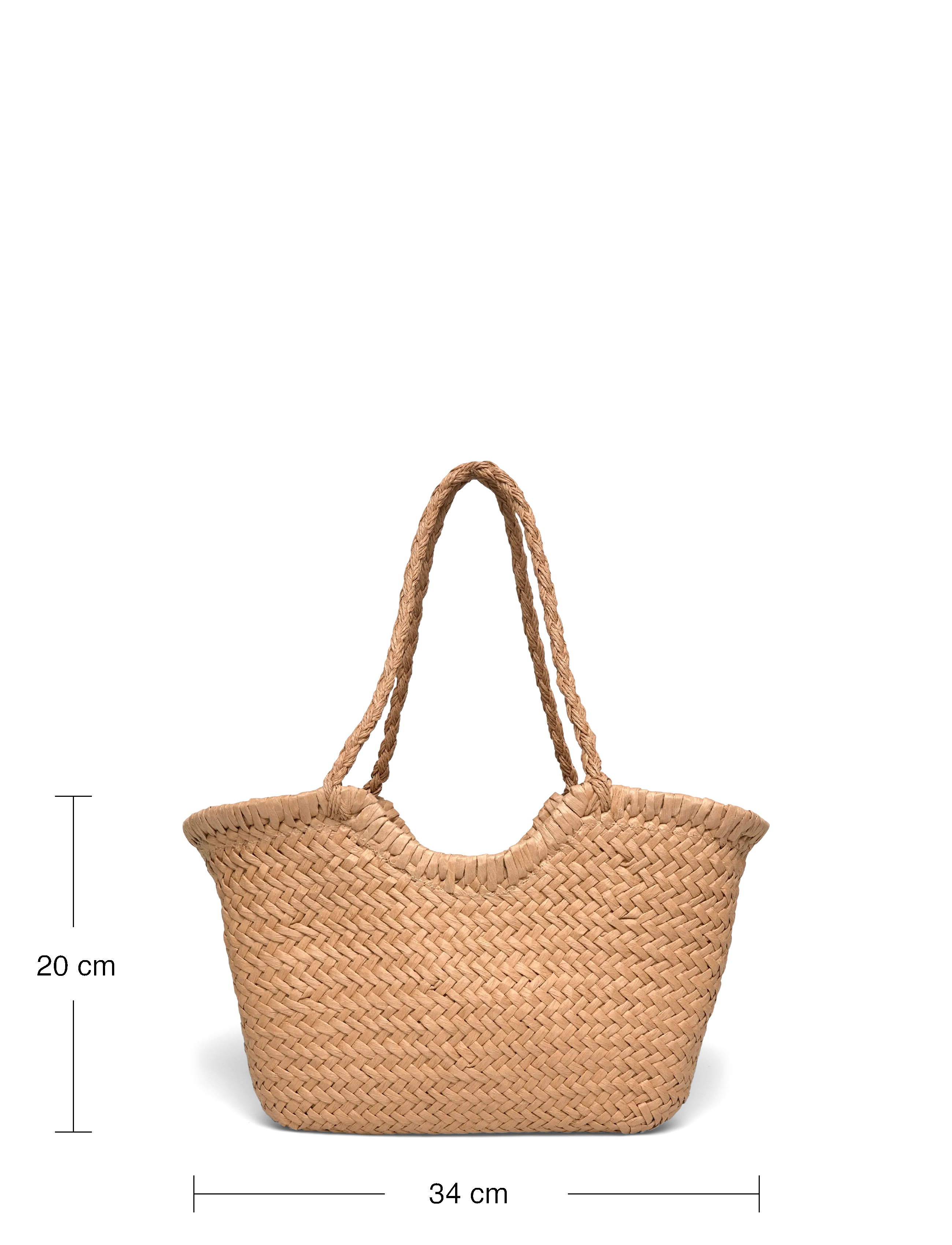 Gina Tricot - Braided straw bag - shopperki - light brown (7053) - 3