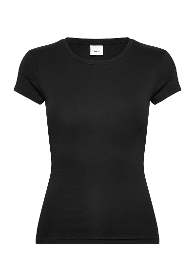 Gina Tricot Perfect tight tee - Clothing - BLACK (9000) / black