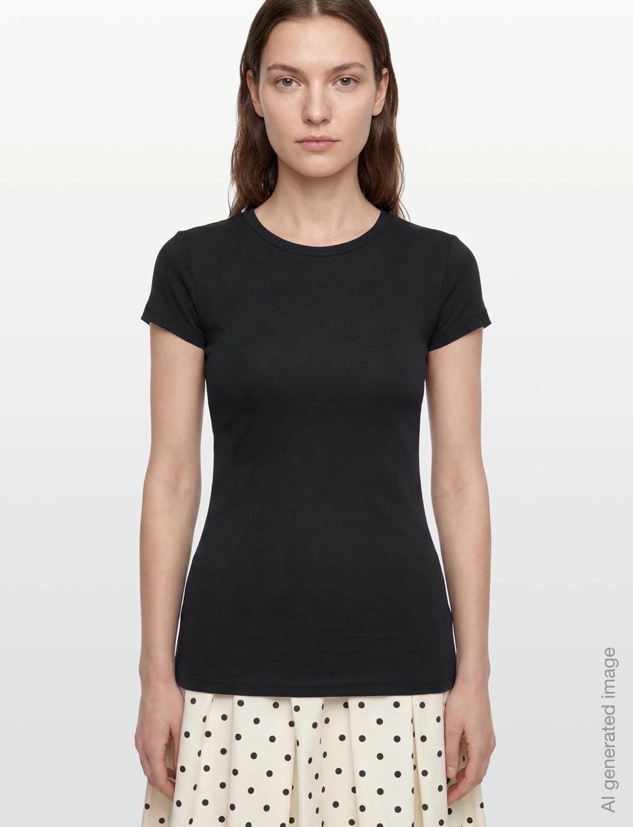 Gina Tricot - Perfect tight tee - t-shirts - black (9000) - 3