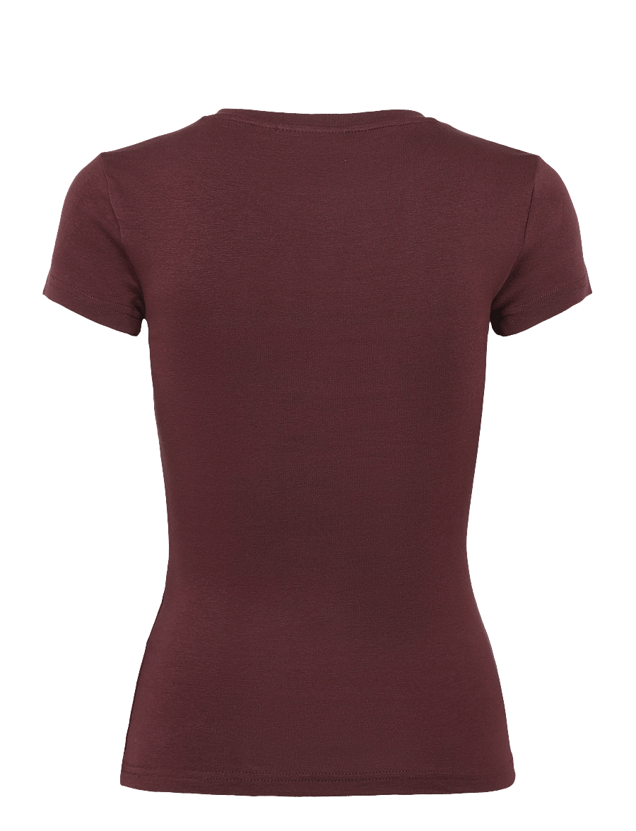 Gina Tricot - Perfect tight tee - t-särgid - decadent chocolate - 2