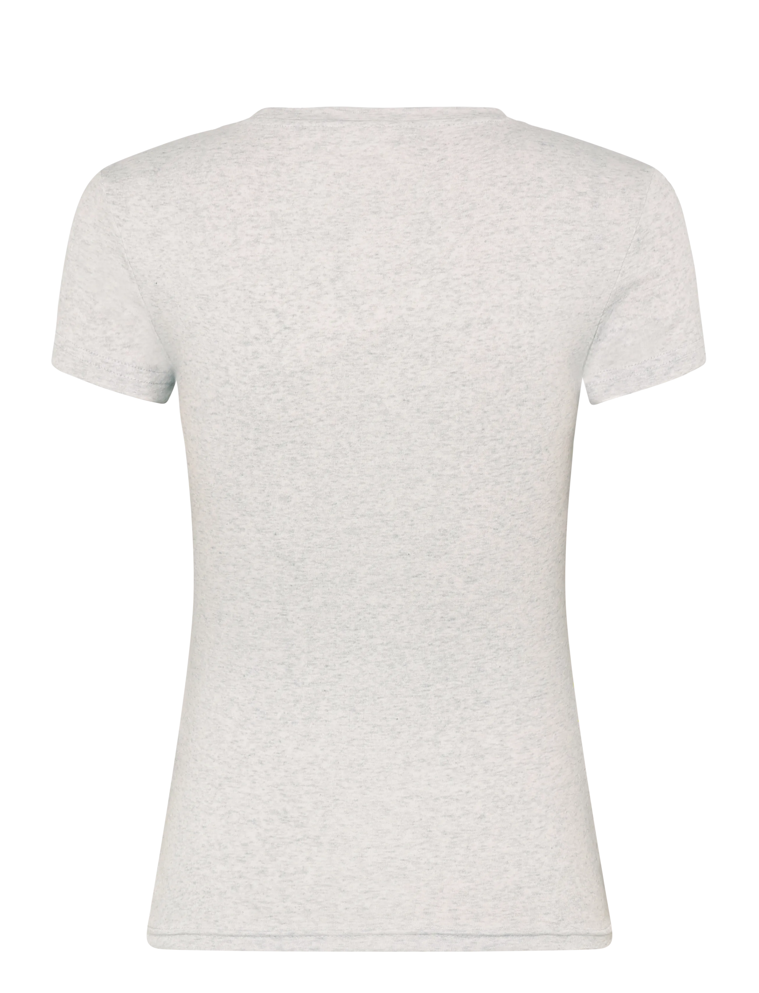 Gina Tricot - Perfect tight tee - t-särgid - lt grey melange - 1