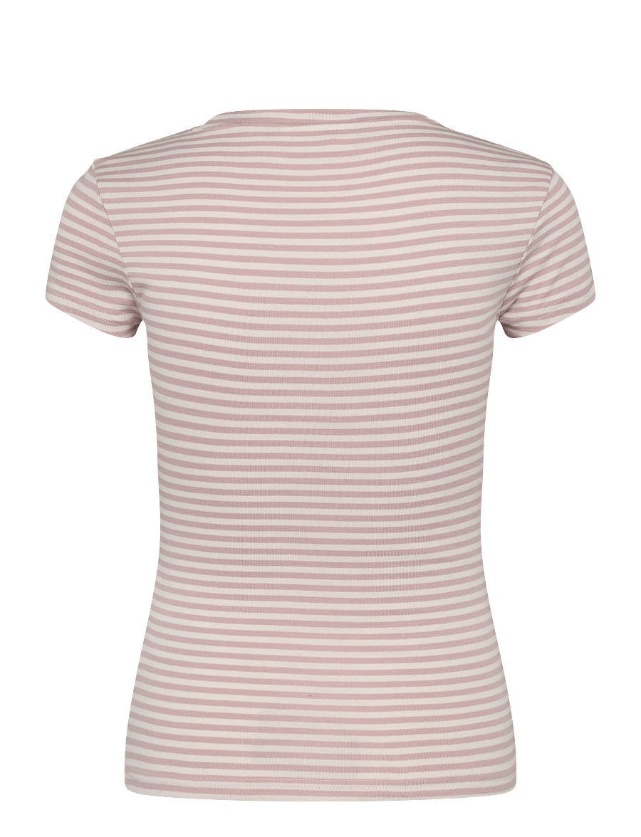 Gina Tricot - Perfect tight tee - t-shirts - pink stripe - 2