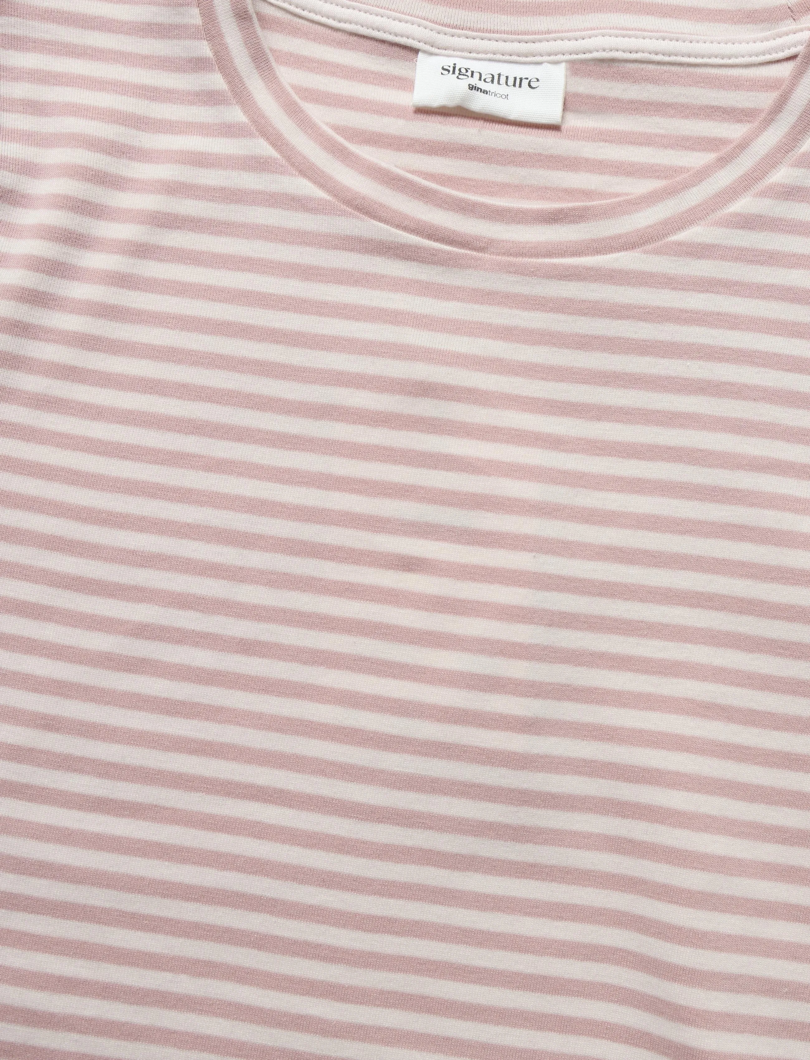 Gina Tricot - Perfect tight tee - t-shirts - pink stripe - 2