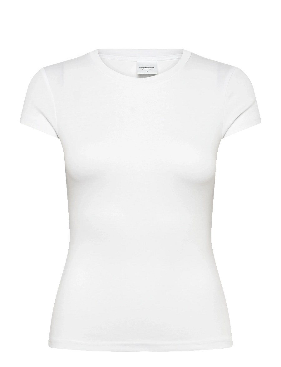Gina Tricot - Perfect tight tee - t-shirts - white (1000) - 1