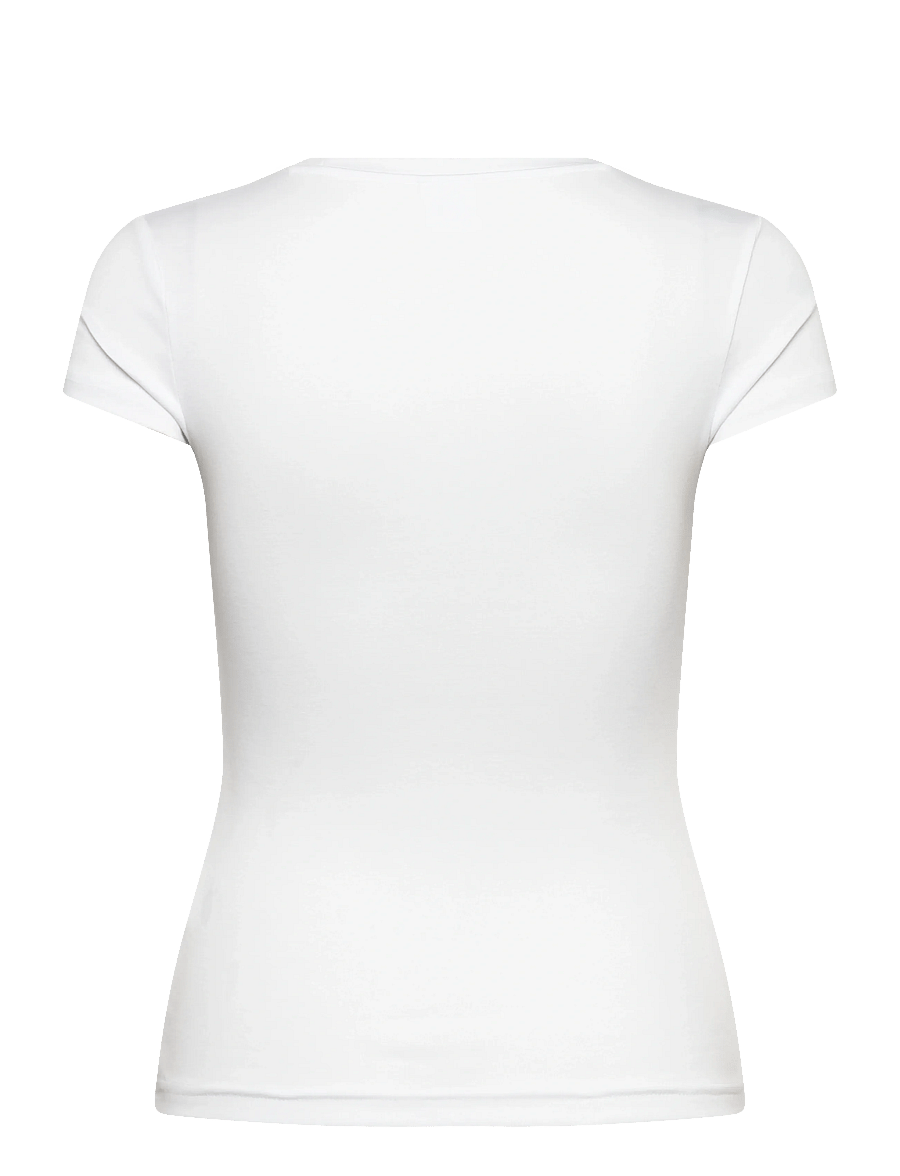 Gina Tricot - Perfect tight tee - t-shirts - white (1000) - 2