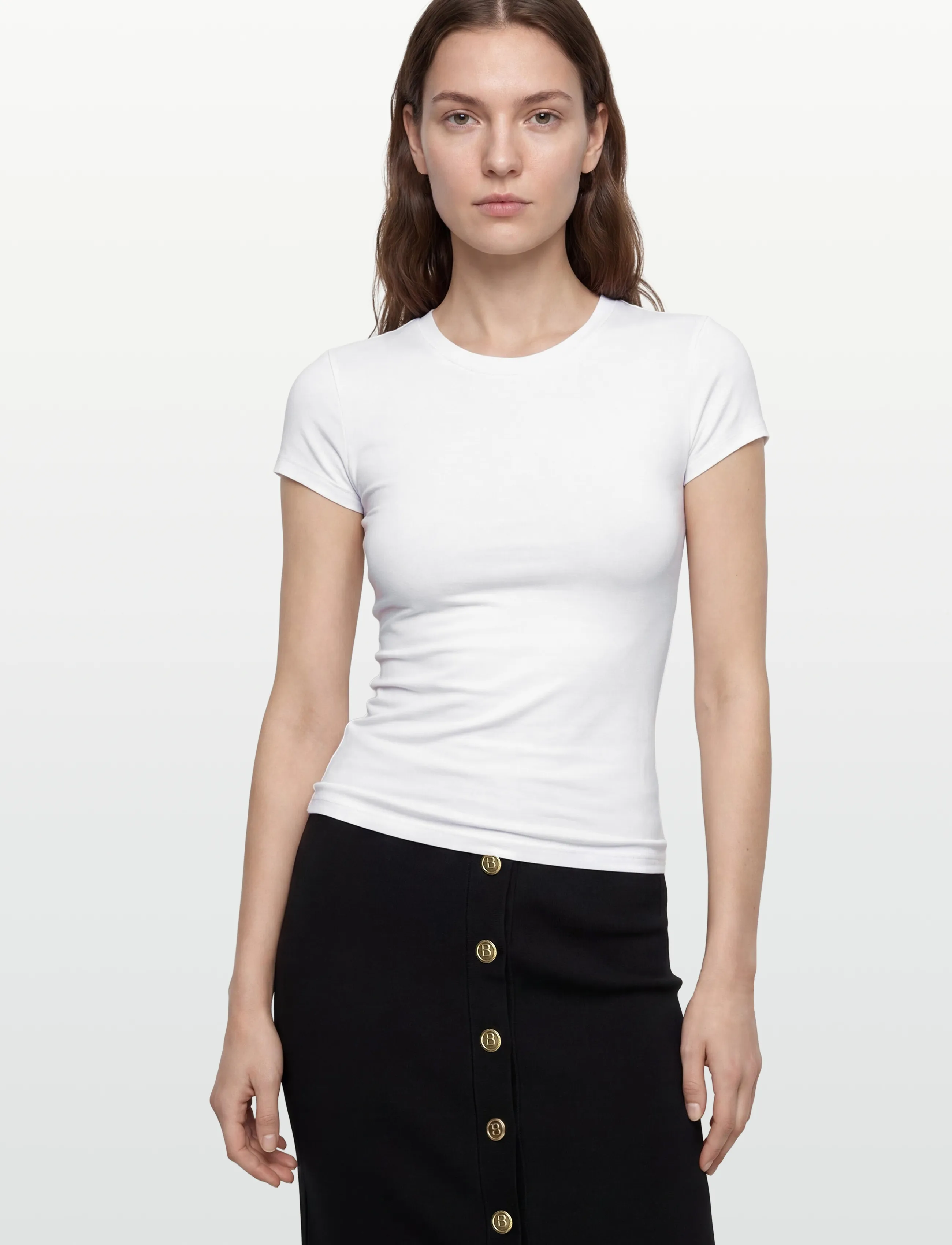 Gina Tricot - Perfect tight tee - t-särgid - white (1000) - 3