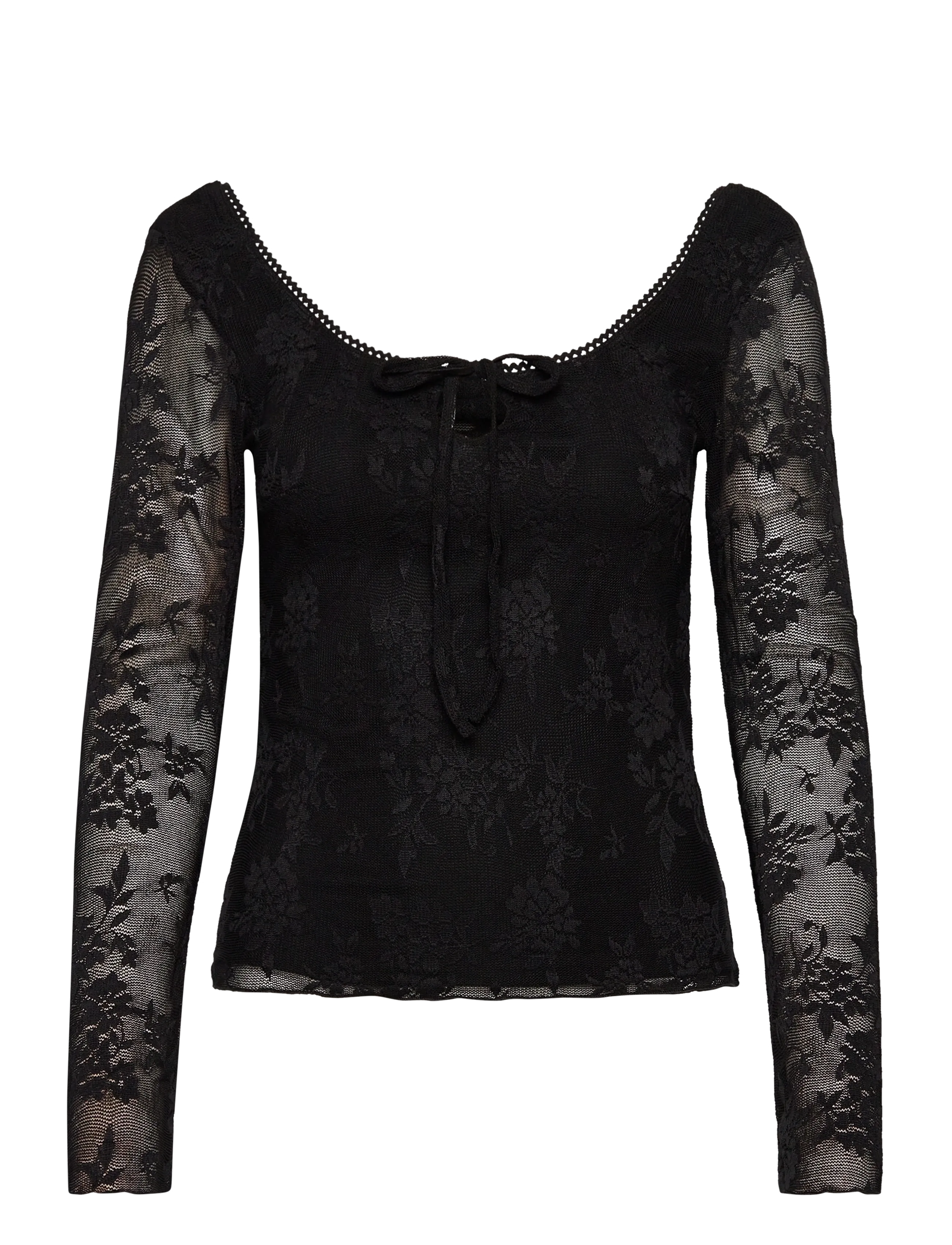 Scoop neck top - BLACK (9000)