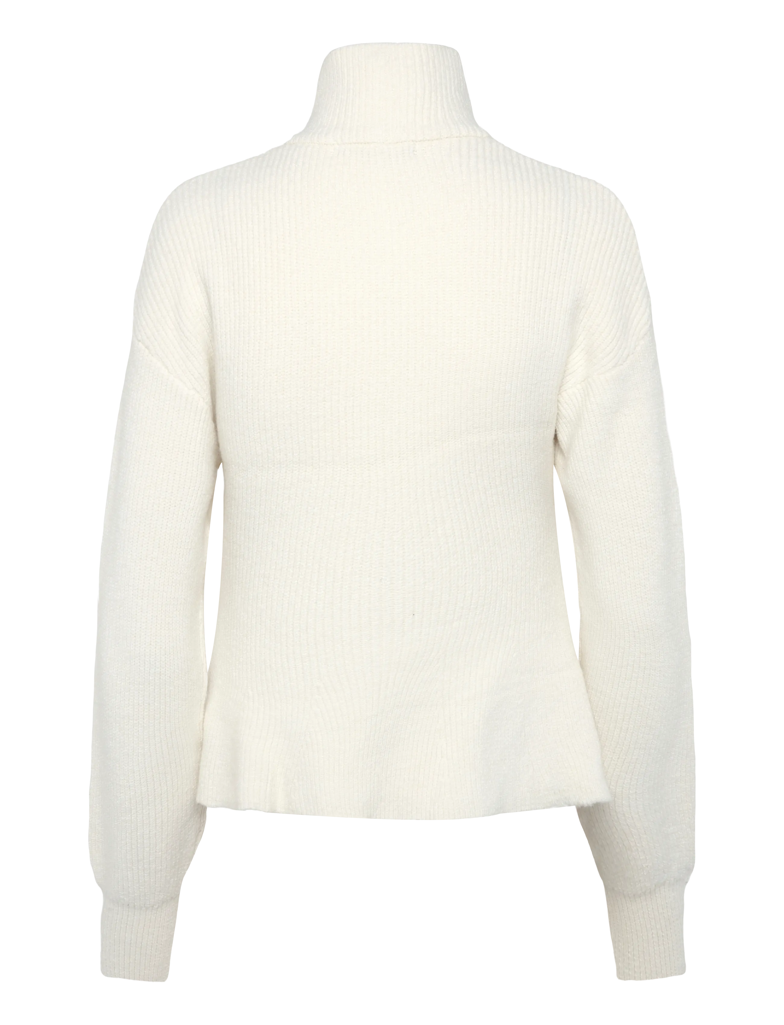 Gina Tricot - Shaped knitted zip cardigan - koftor - gardenia (1496) - 1