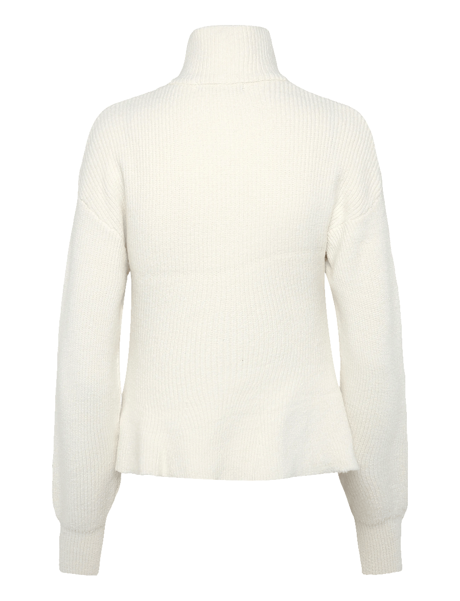 Gina Tricot - Shaped knitted zip cardigan - koftor - gardenia (1496) - 1