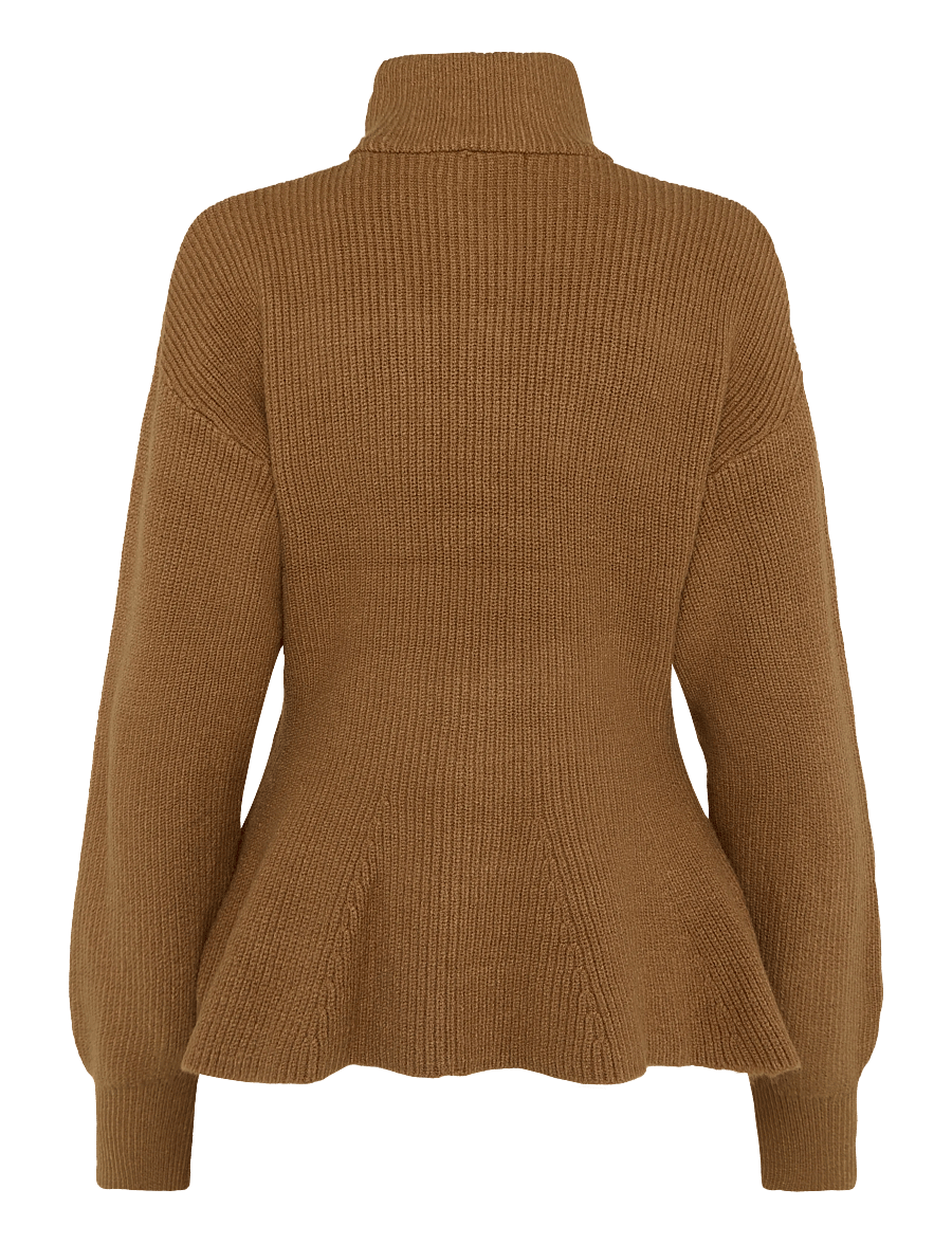 Gina Tricot - Shaped knitted zip cardigan - koftor - toasted coconut - 1