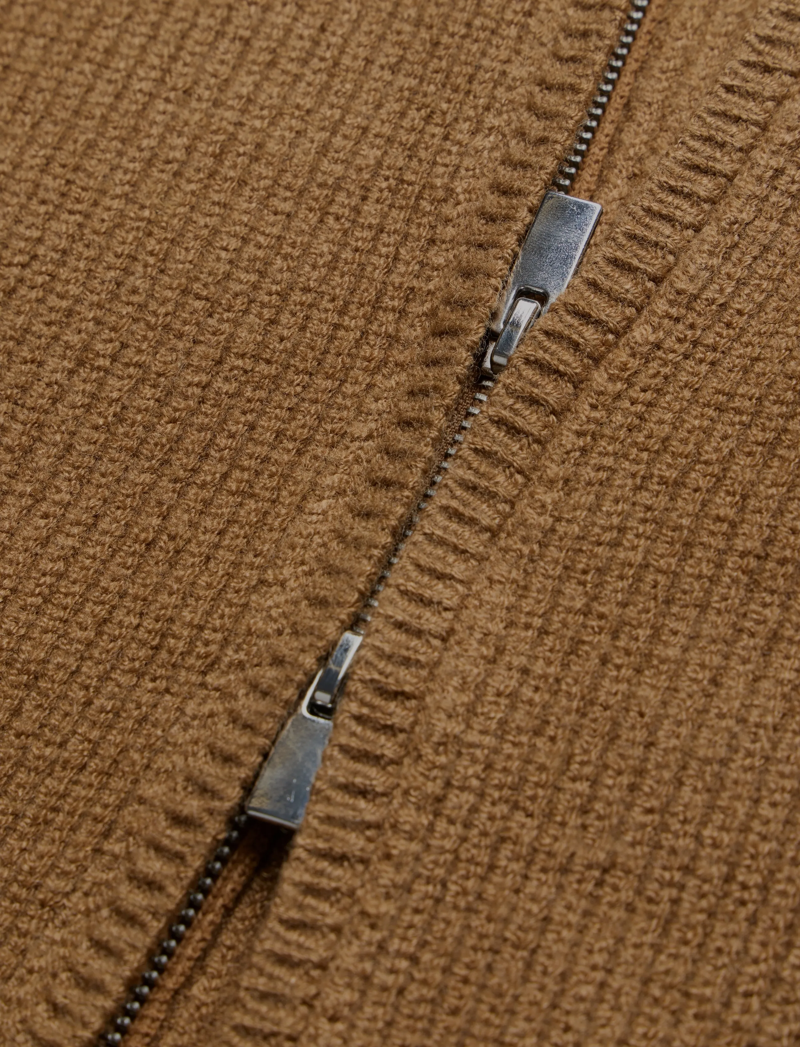 Gina Tricot - Shaped knitted zip cardigan - koftor - toasted coconut - 3