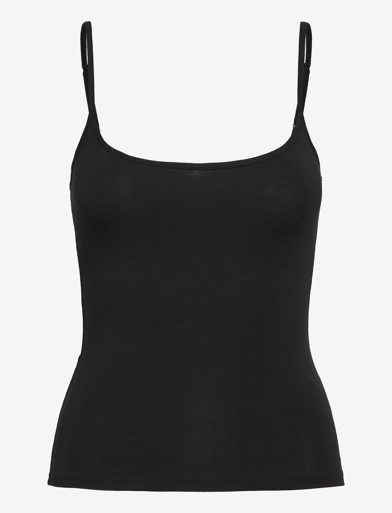 Gina Tricot - Perfect strap singlet - linnen - black (9000) - 0