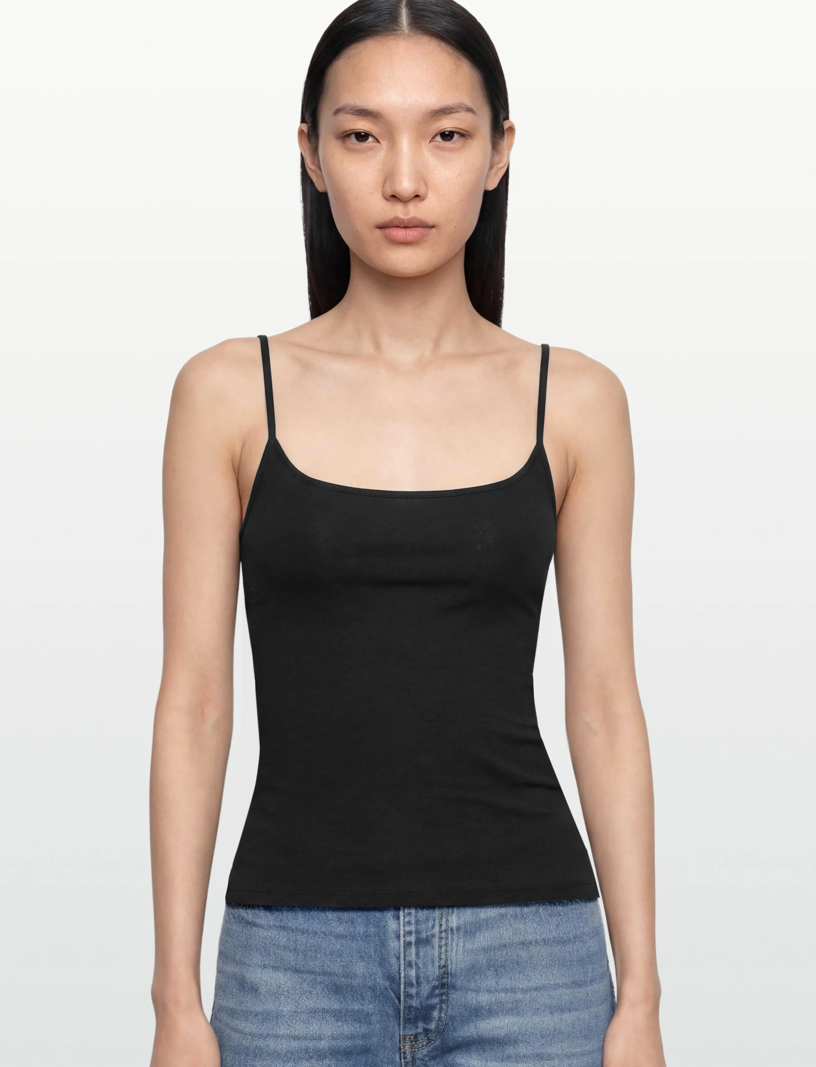 Gina Tricot - Perfect strap singlet - Ärmellose tops - black (9000) - 3