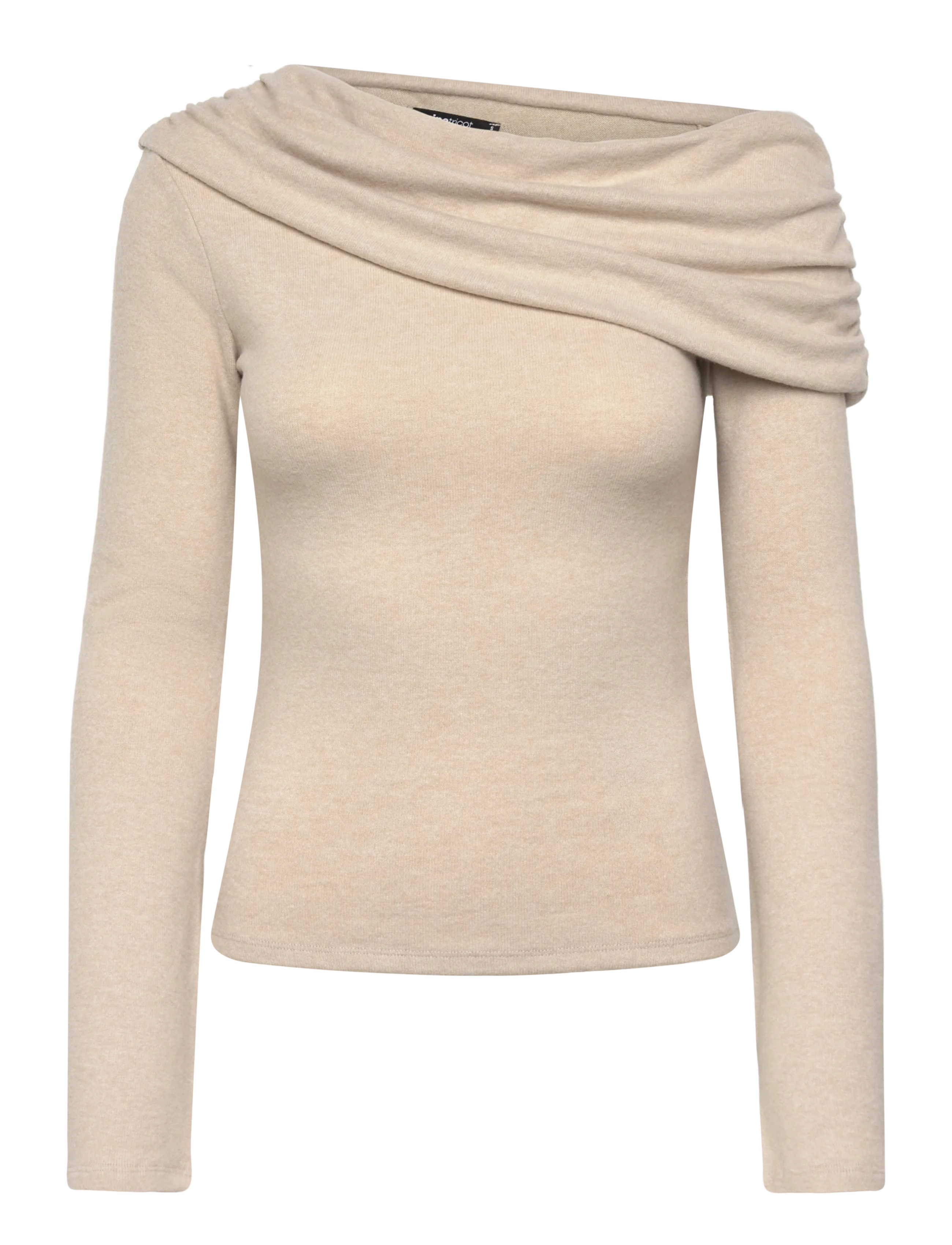 Gina Tricot One shoulder top - Swedish brands - BEIGE MELANGE (1186) / beige