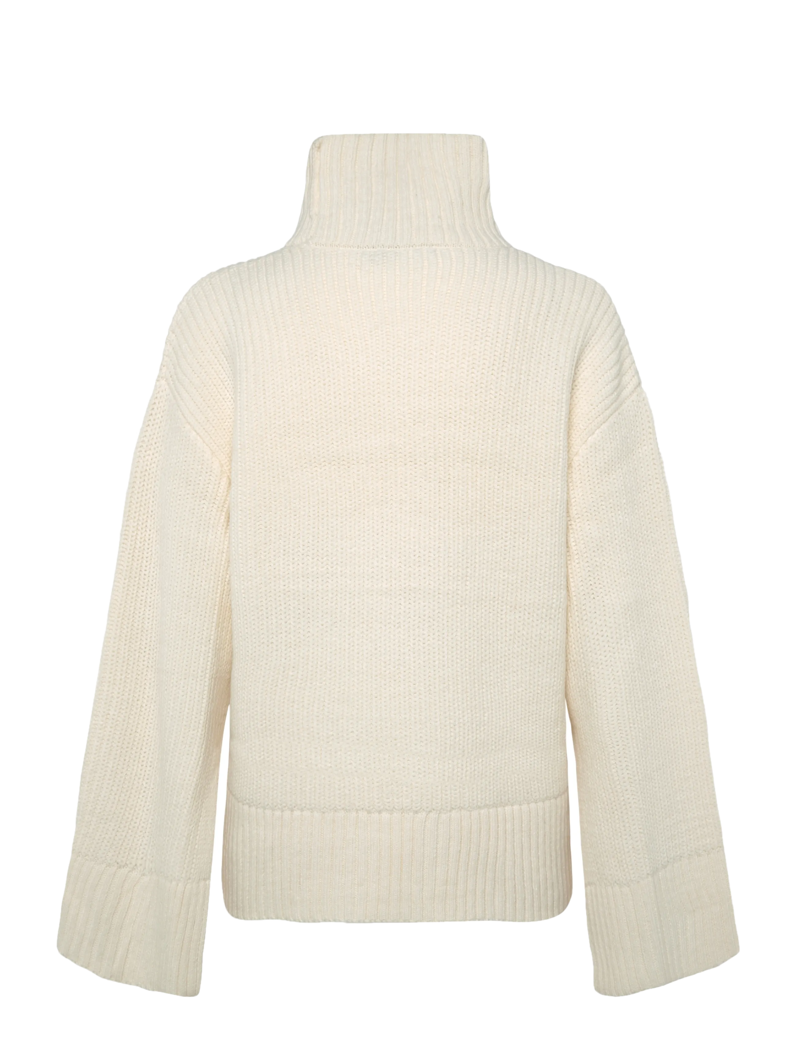 Gina Tricot - Knitted turtleneck sweater - jumpers - gardenia (1496) - 1