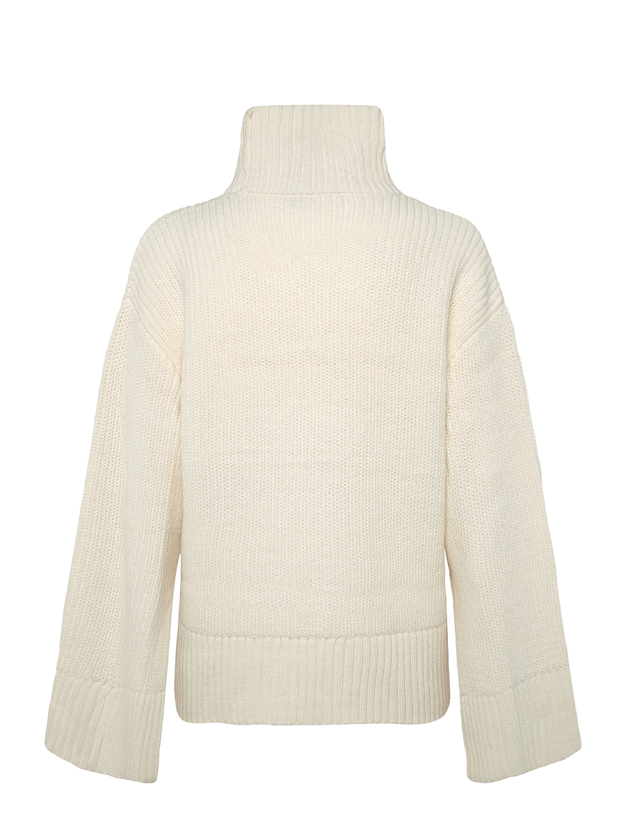 Gina Tricot - Knitted turtleneck sweater - jumpers - gardenia (1496) - 1