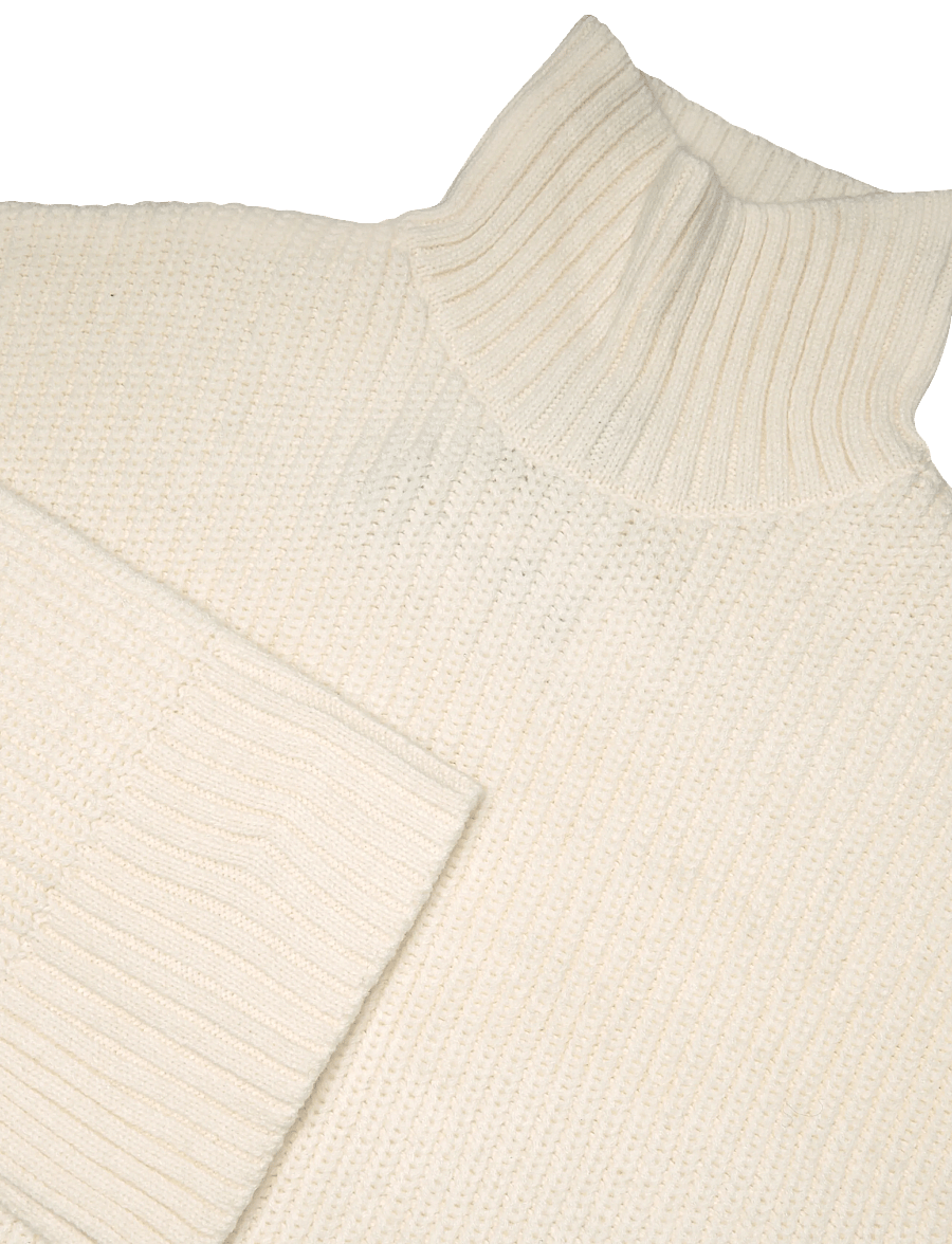 Gina Tricot - Knitted turtleneck sweater - jumpers - gardenia (1496) - 2