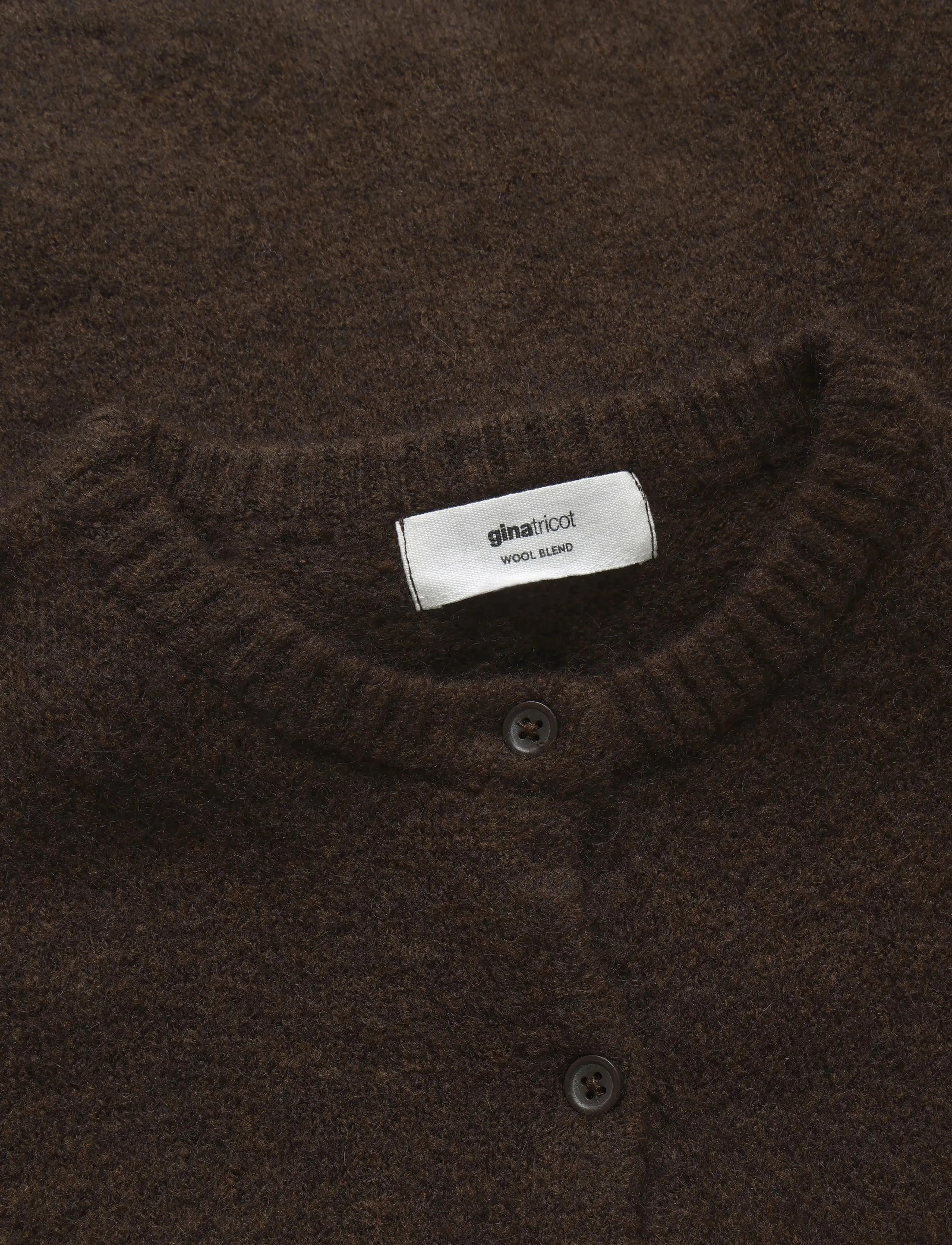 Gina Tricot - Knitted tie cardigan - cardigans - chocolate brown (7085) - 2