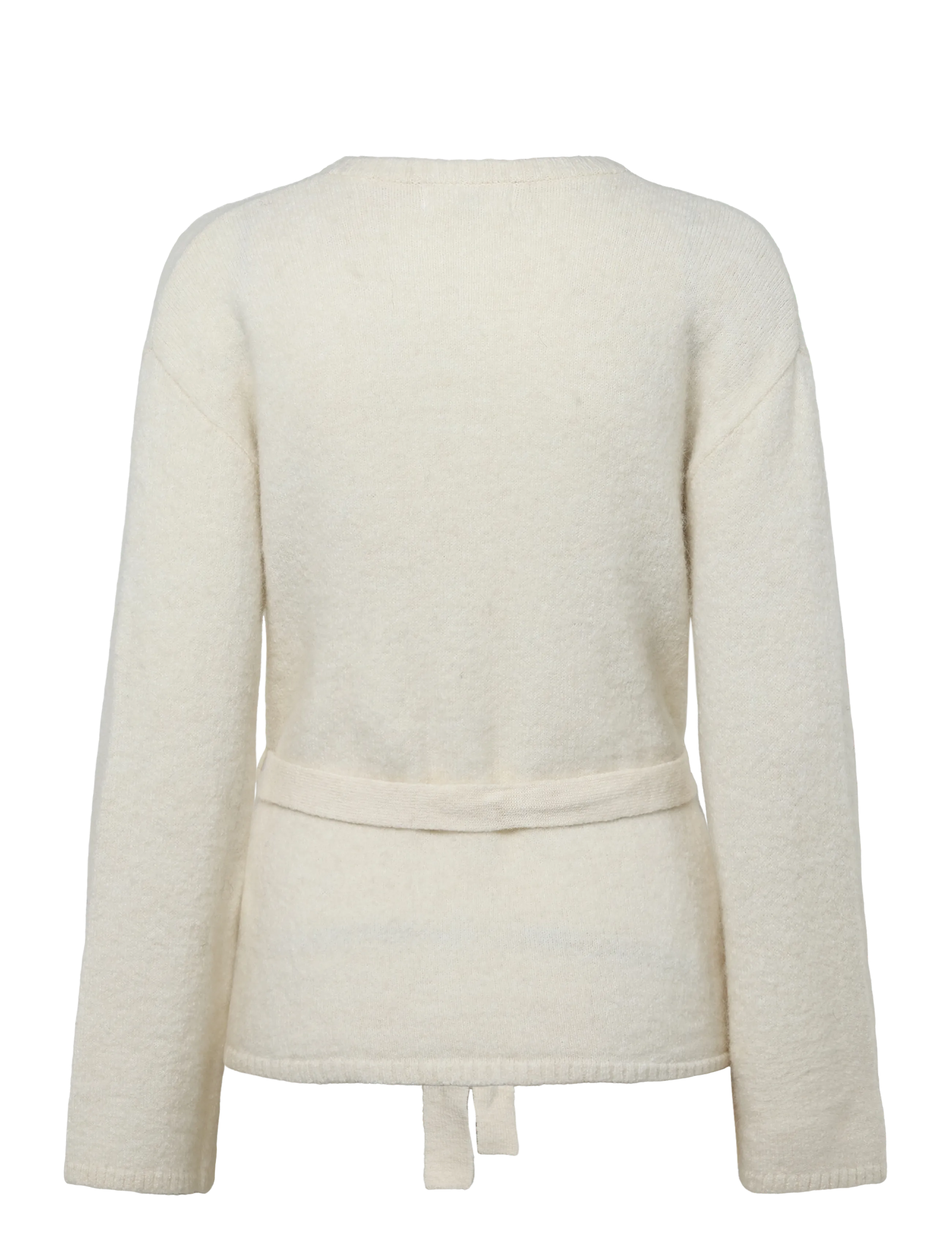 Gina Tricot - Knitted tie cardigan - koftor - gardenia (1496) - 1