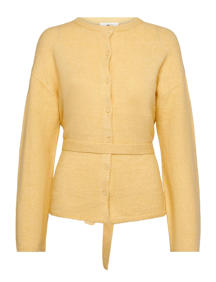 Gina Tricot - Knitted tie cardigan - strickjacken - sahara sun (2015) - 0