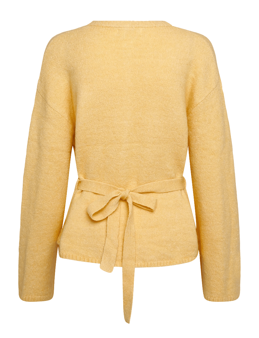 Gina Tricot - Knitted tie cardigan - strickjacken - sahara sun (2015) - 1