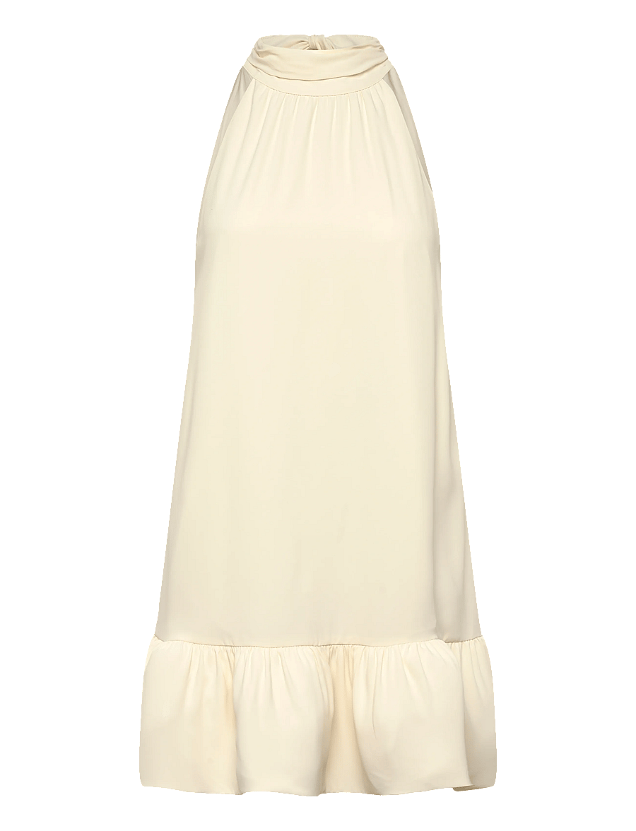 Gina Tricot - Mini frill dress - korta klänningar - creme (1263) - 0