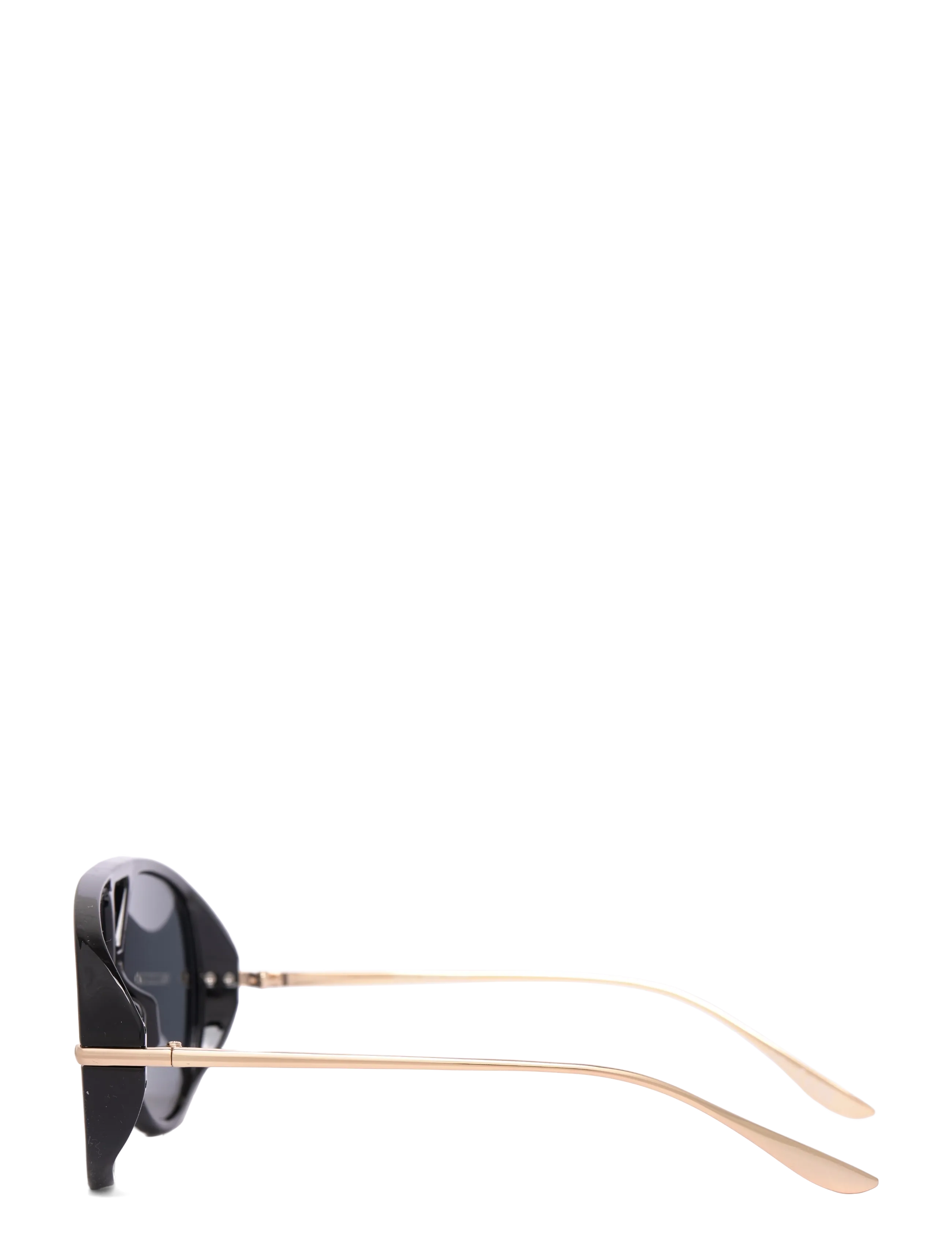 Gina Tricot - Bold aviator sunglasses - pilot - black/gold (9020) - 2