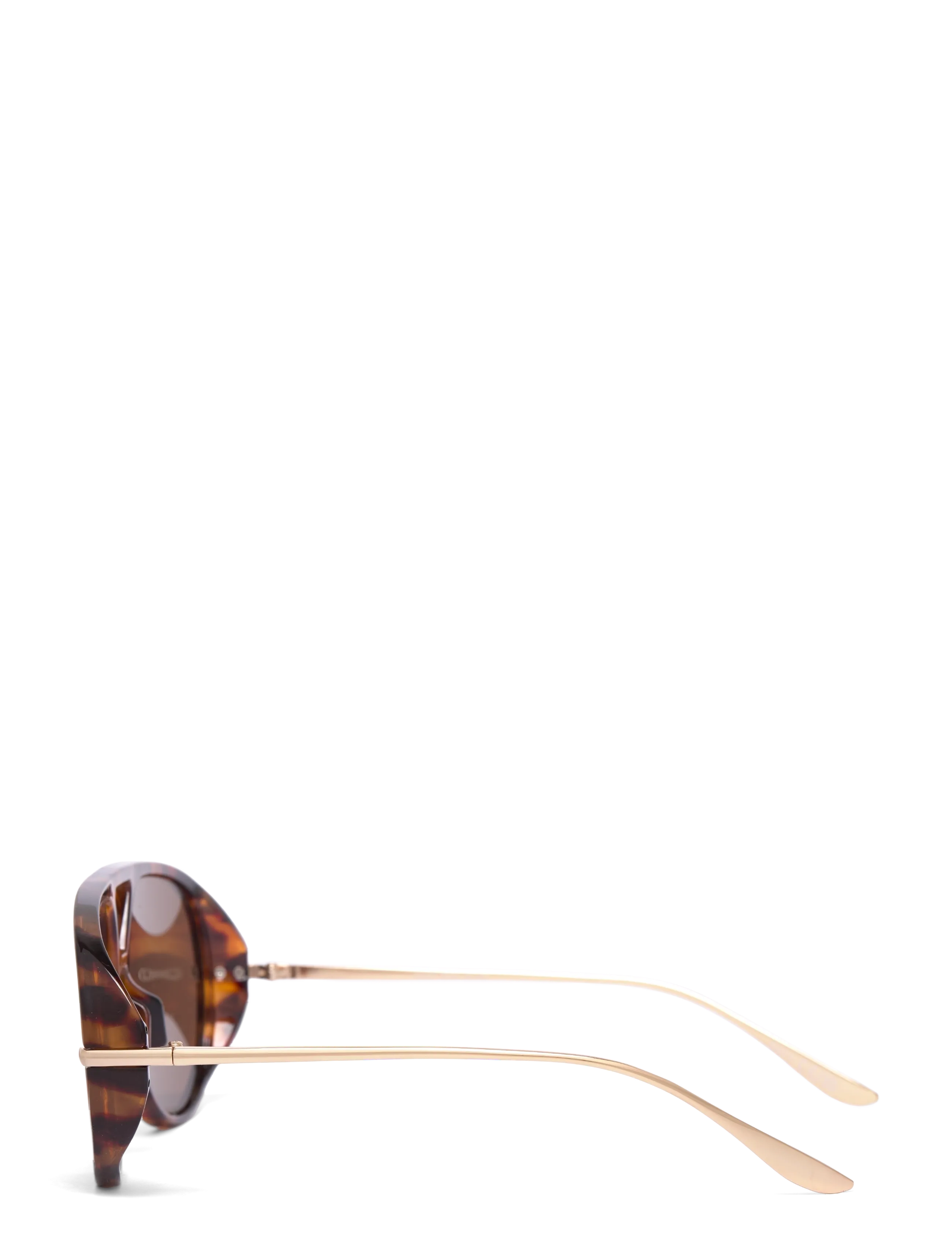 Gina Tricot - Bold aviator sunglasses - lenduriprillid - tortoise (7026) - 2
