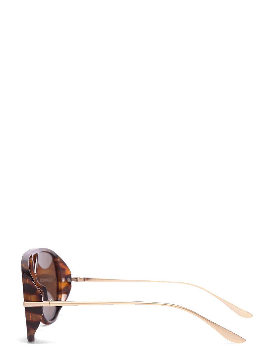 Gina Tricot - Bold aviator sunglasses - pilot - tortoise (7026) - 2