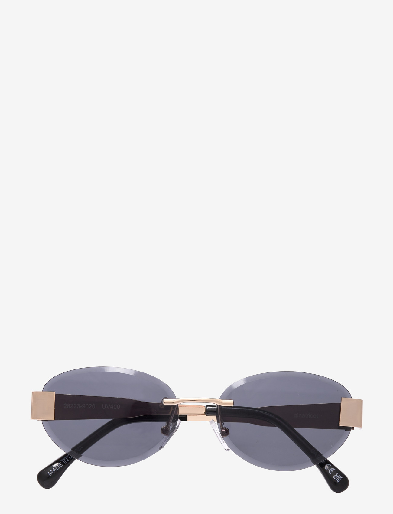 Gina Tricot - Rimless sunglasses - Ümmargused päikeseprillid - black/gold (9020) - 0