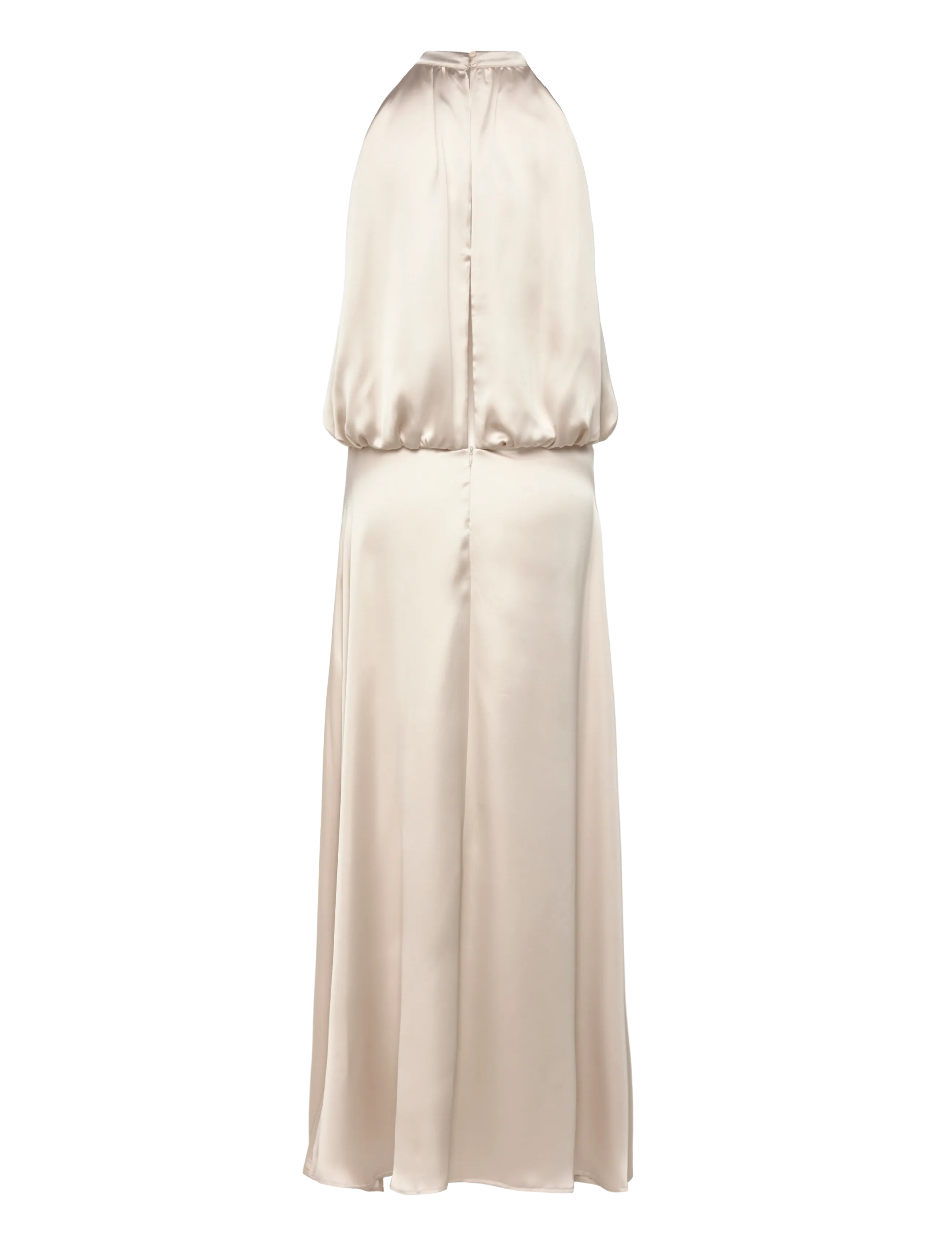 Gina Tricot - Satin halterneck maxi dress - cocktailkleider - light beige (7070) - 1