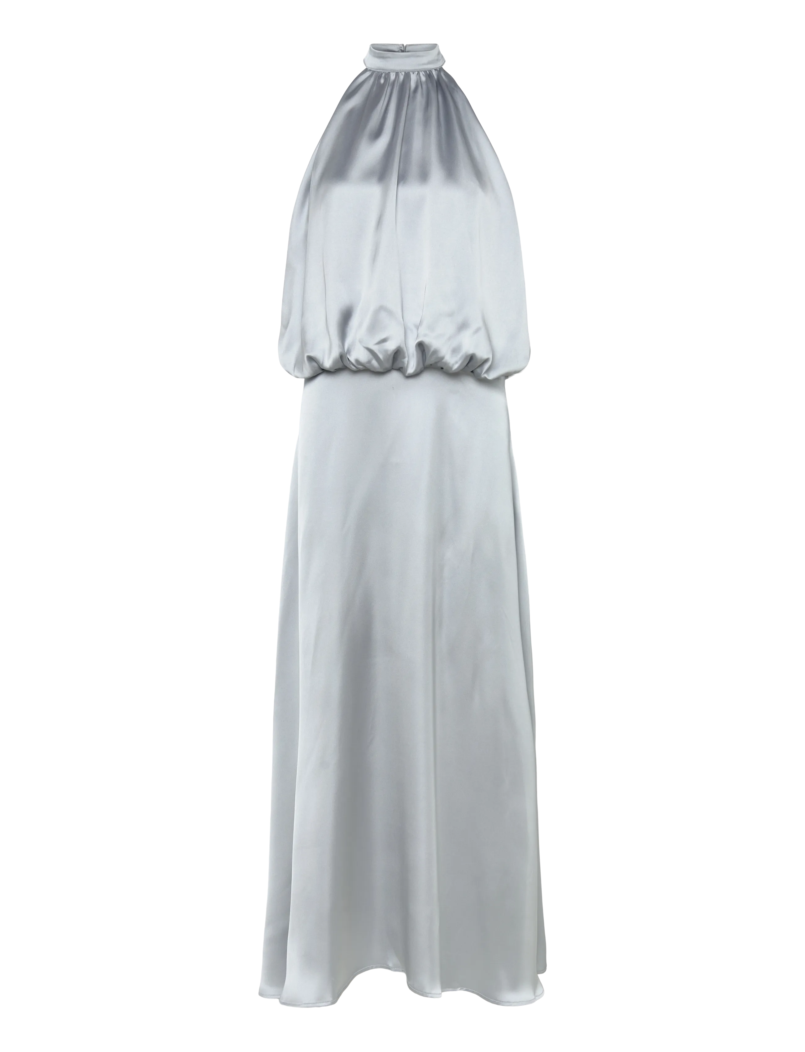 Gina Tricot Satin halterneck maxi dress - Maxi kjoler - LIGHT BLUE (5439) / blue