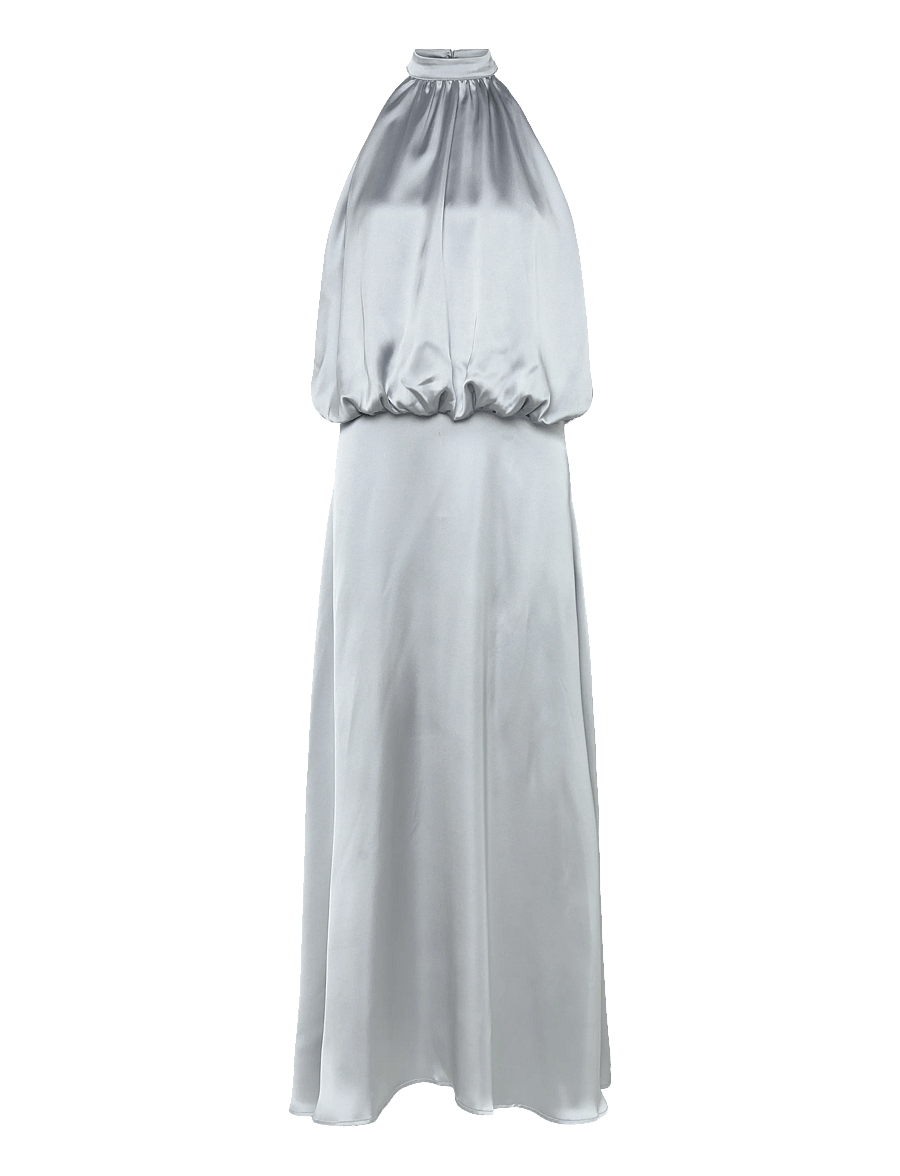 Gina Tricot - Satin halterneck maxi dress - cocktail dresses - light blue (5439) - 1