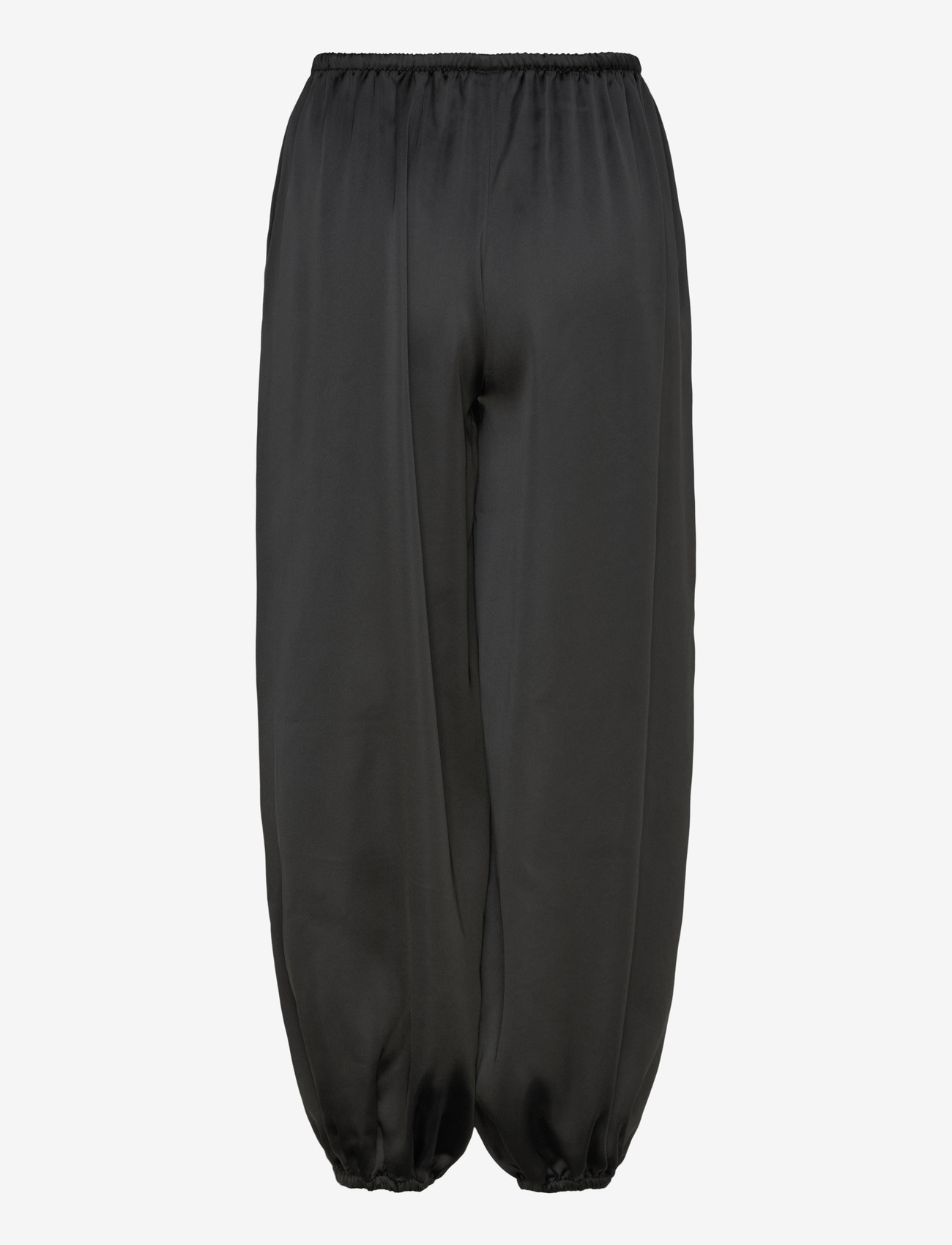 Gina Tricot - Satin balloon trousers - barrelbyxor - black (9000) - 1