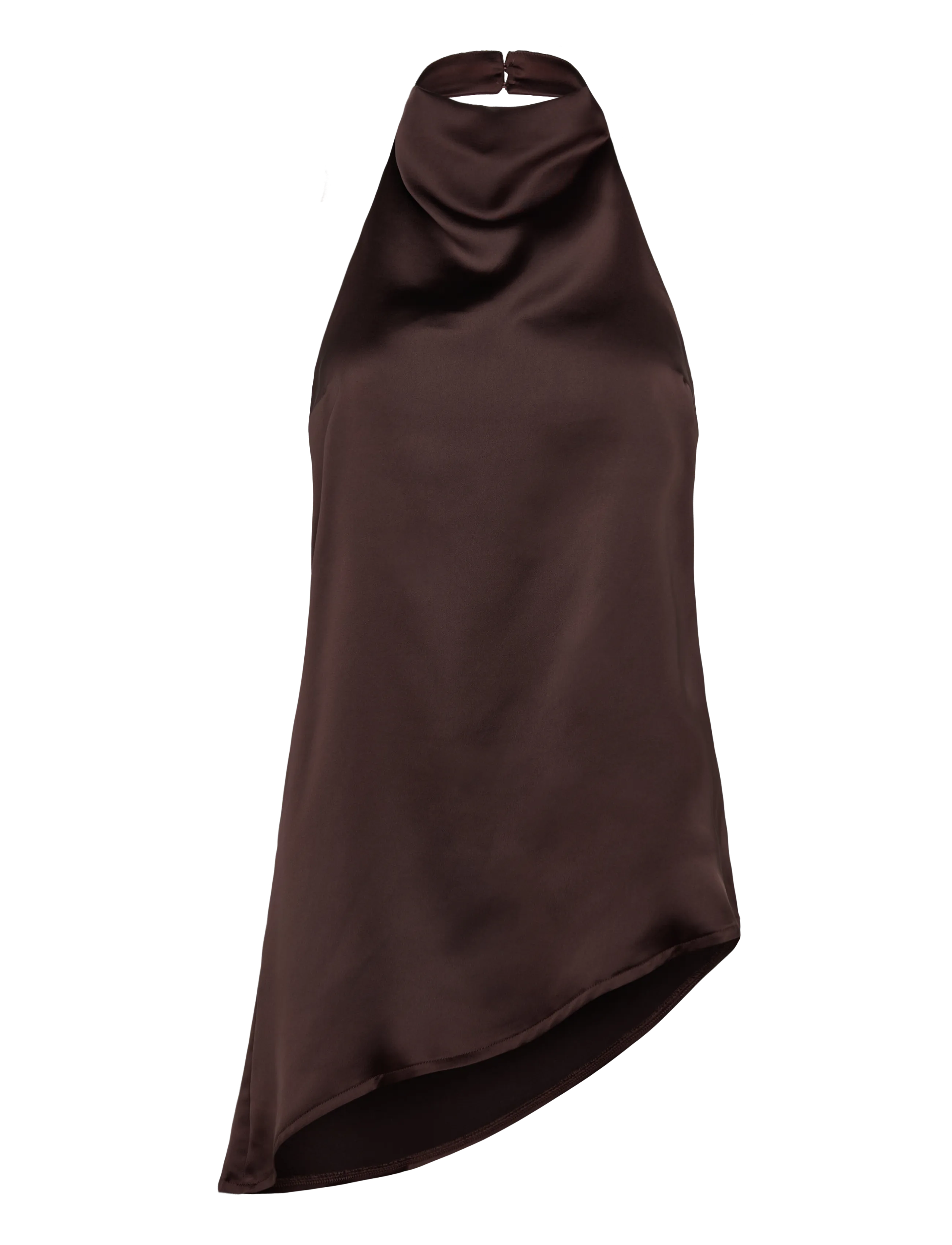 Gina Tricot Halterneck tunic top - Nyheder - CHOCOLATE PLUM (4015) / brown