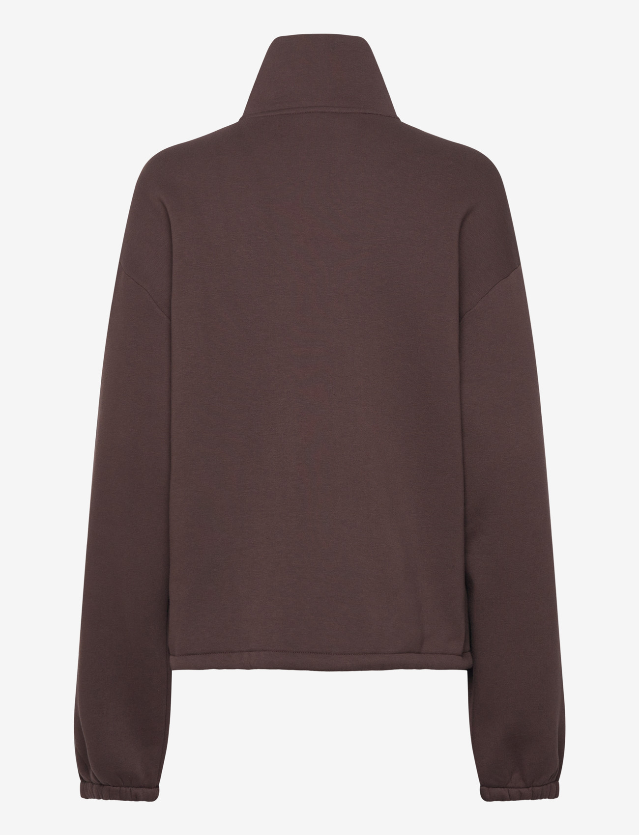 Gina Tricot - Soft sport zip sweater - seal brown (7083) - 1