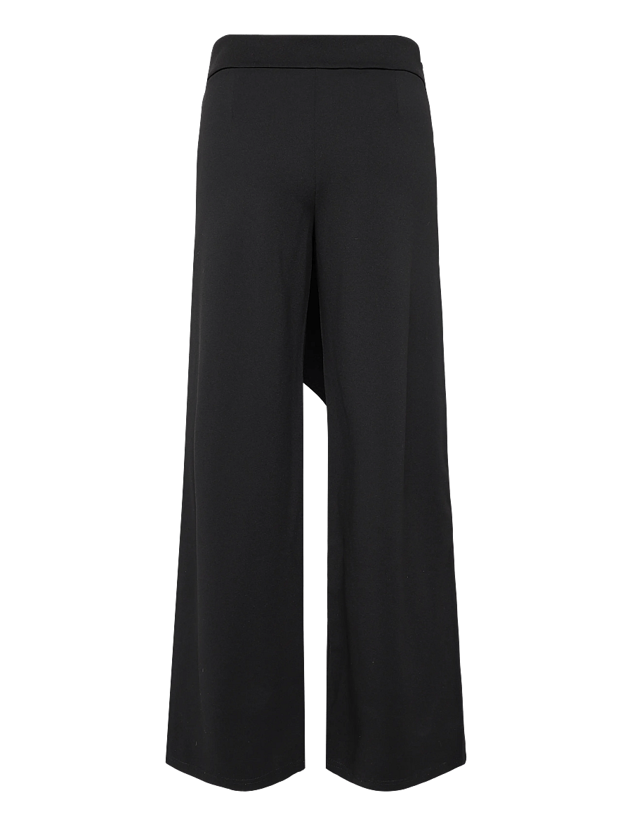 Gina Tricot - Wrap trousers - bukser med brede ben - black (9000) - 1