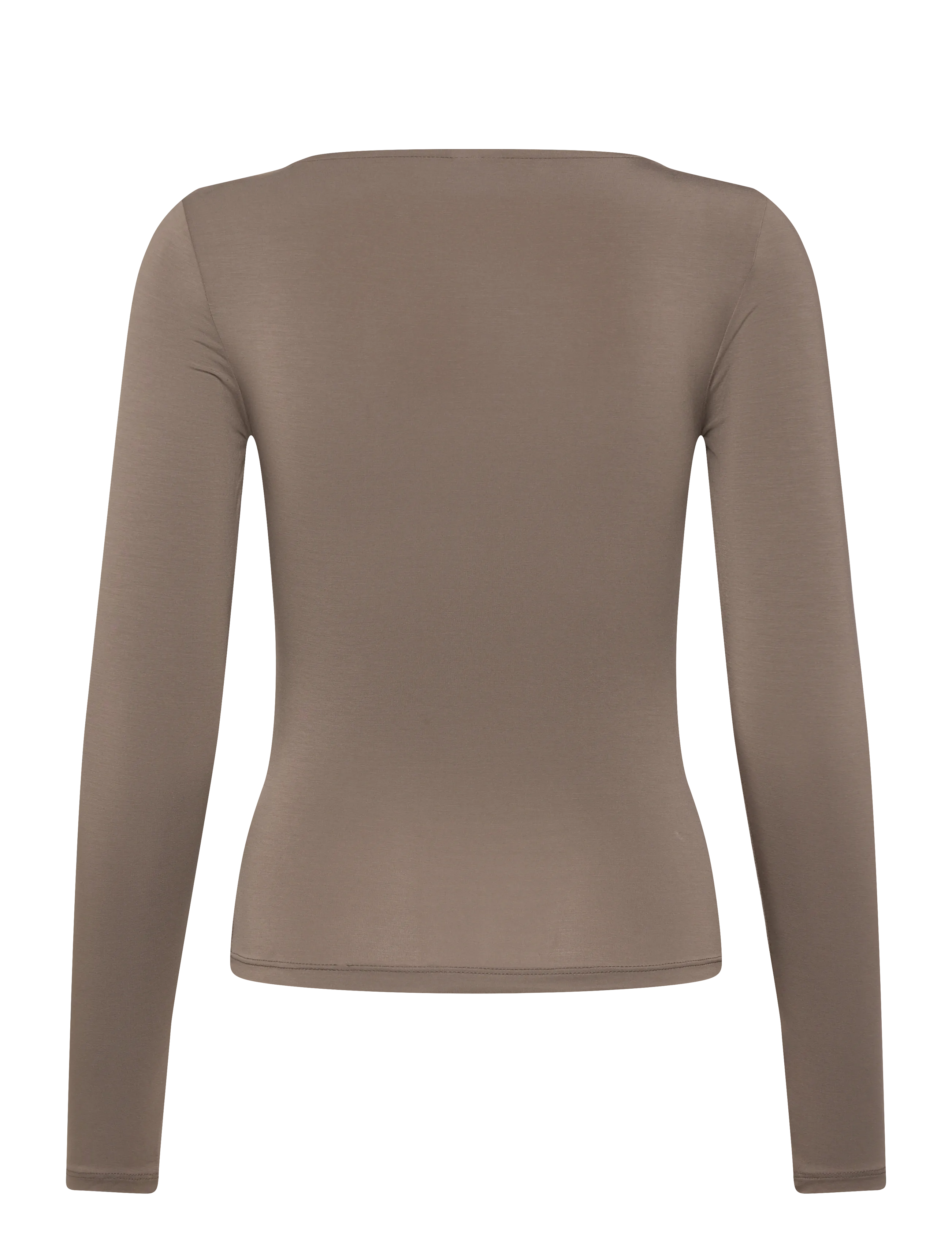 Gina Tricot - Slim fit scoop neck top - langærmede toppe - falcon (7092) - 2