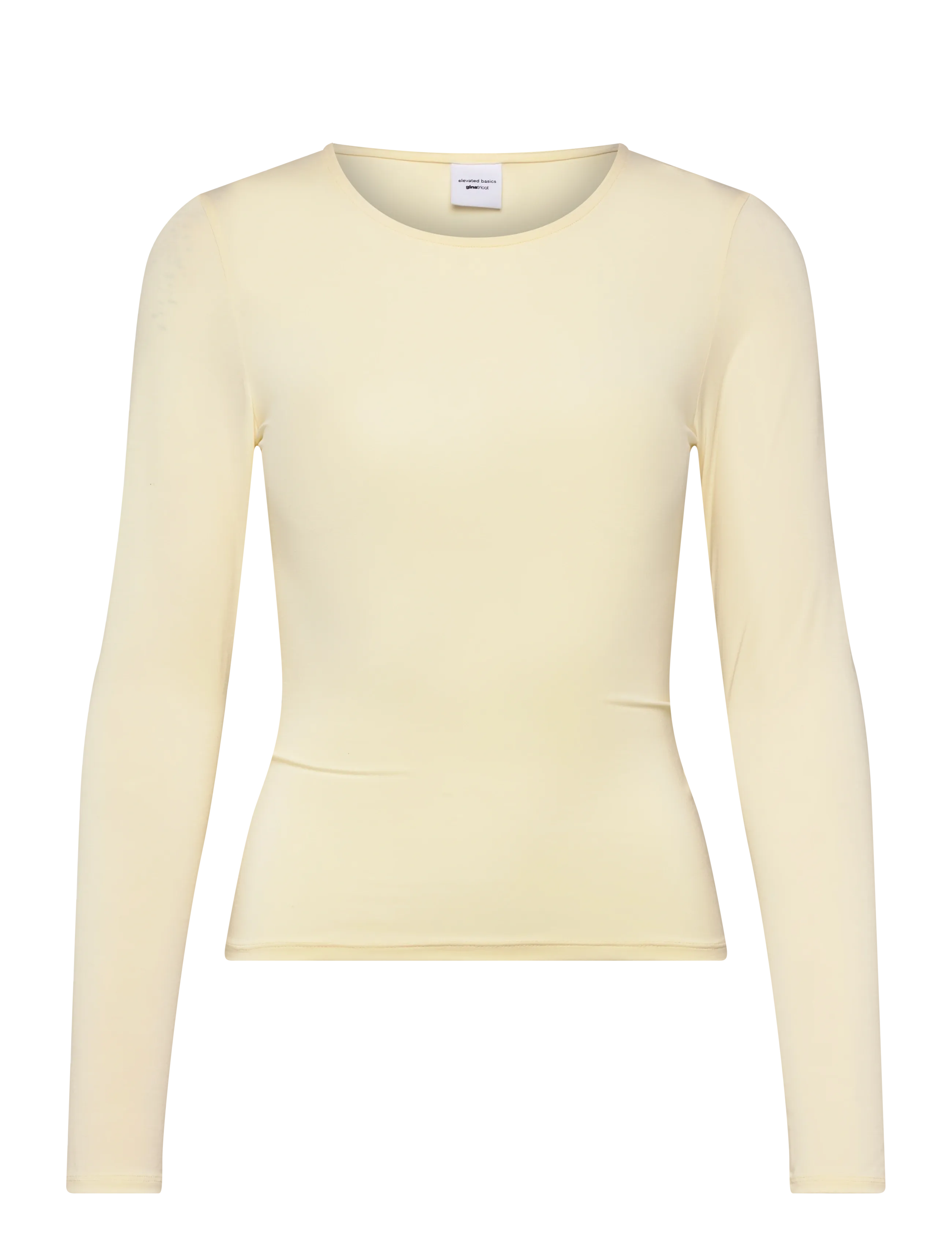Gina Tricot Slim fit long sleeve top - Kläder - AFTERGLOW (7209) / yellow