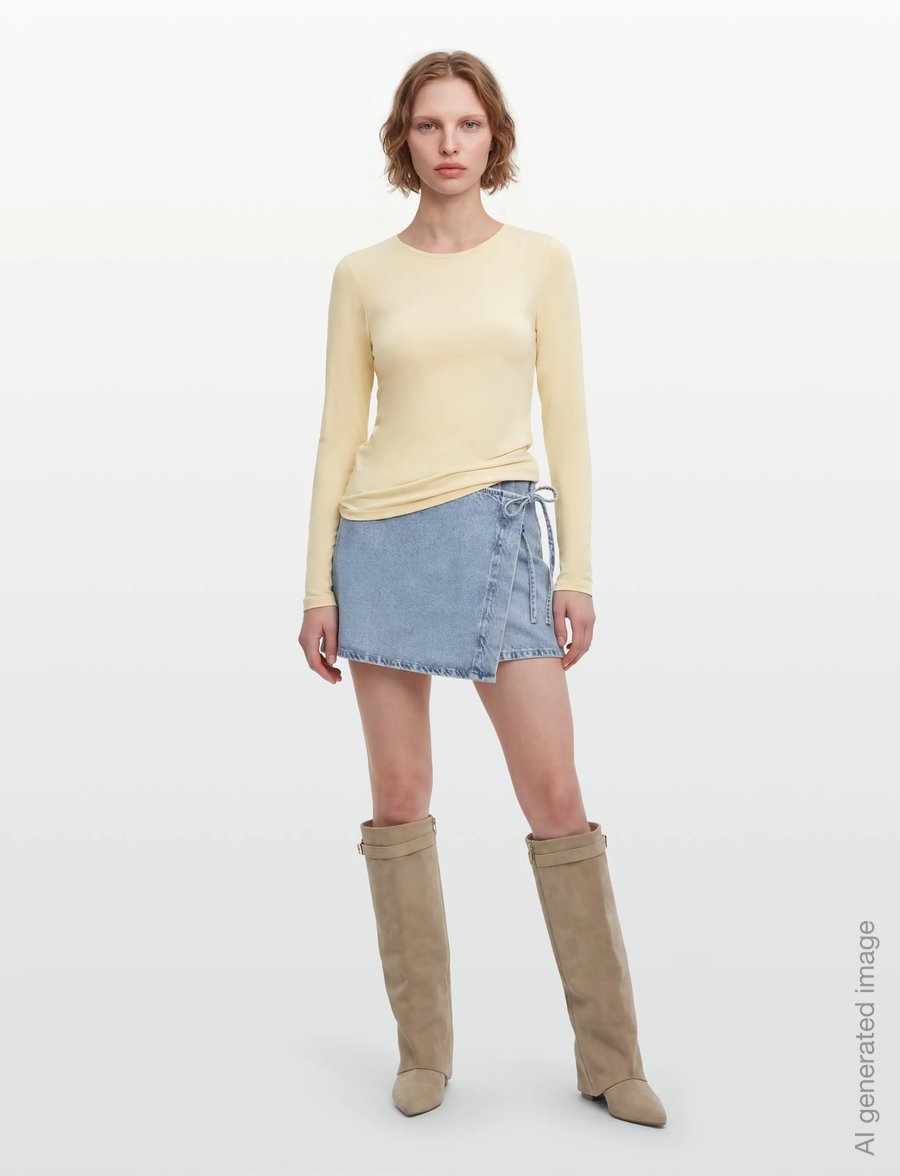 Gina Tricot - Slim fit long sleeve top - pikkade varrukatega topid - afterglow (7209) - 0