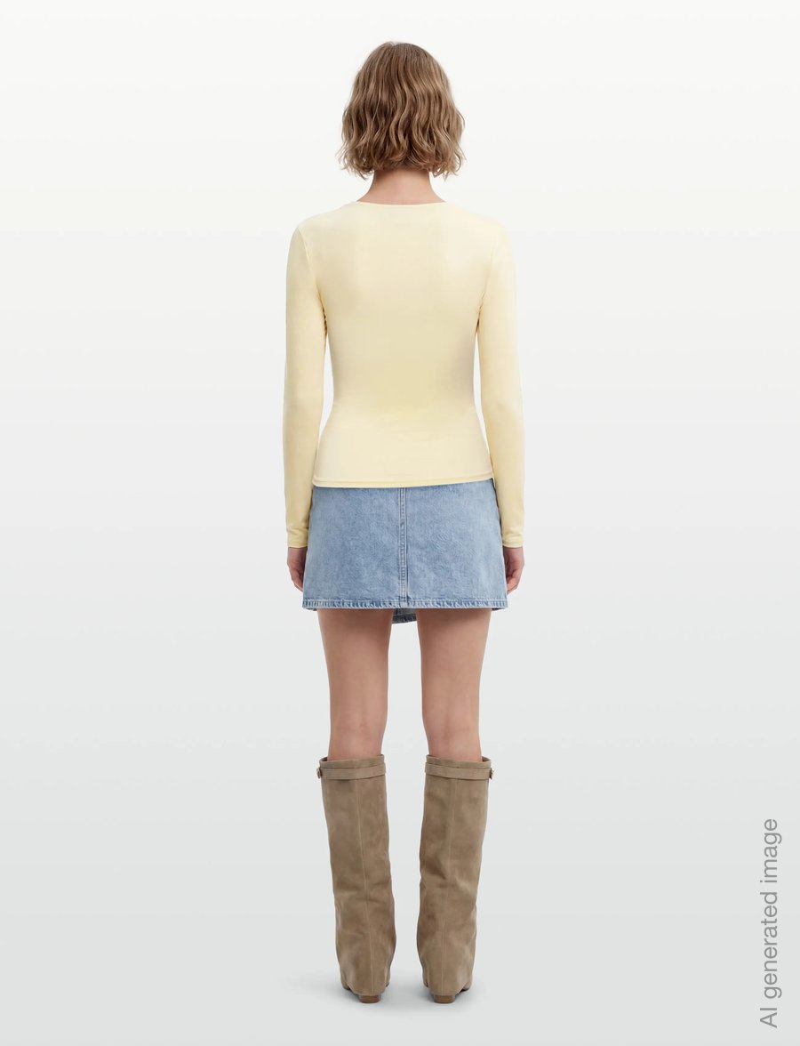 Gina Tricot - Slim fit long sleeve top - pikkade varrukatega topid - afterglow (7209) - 4