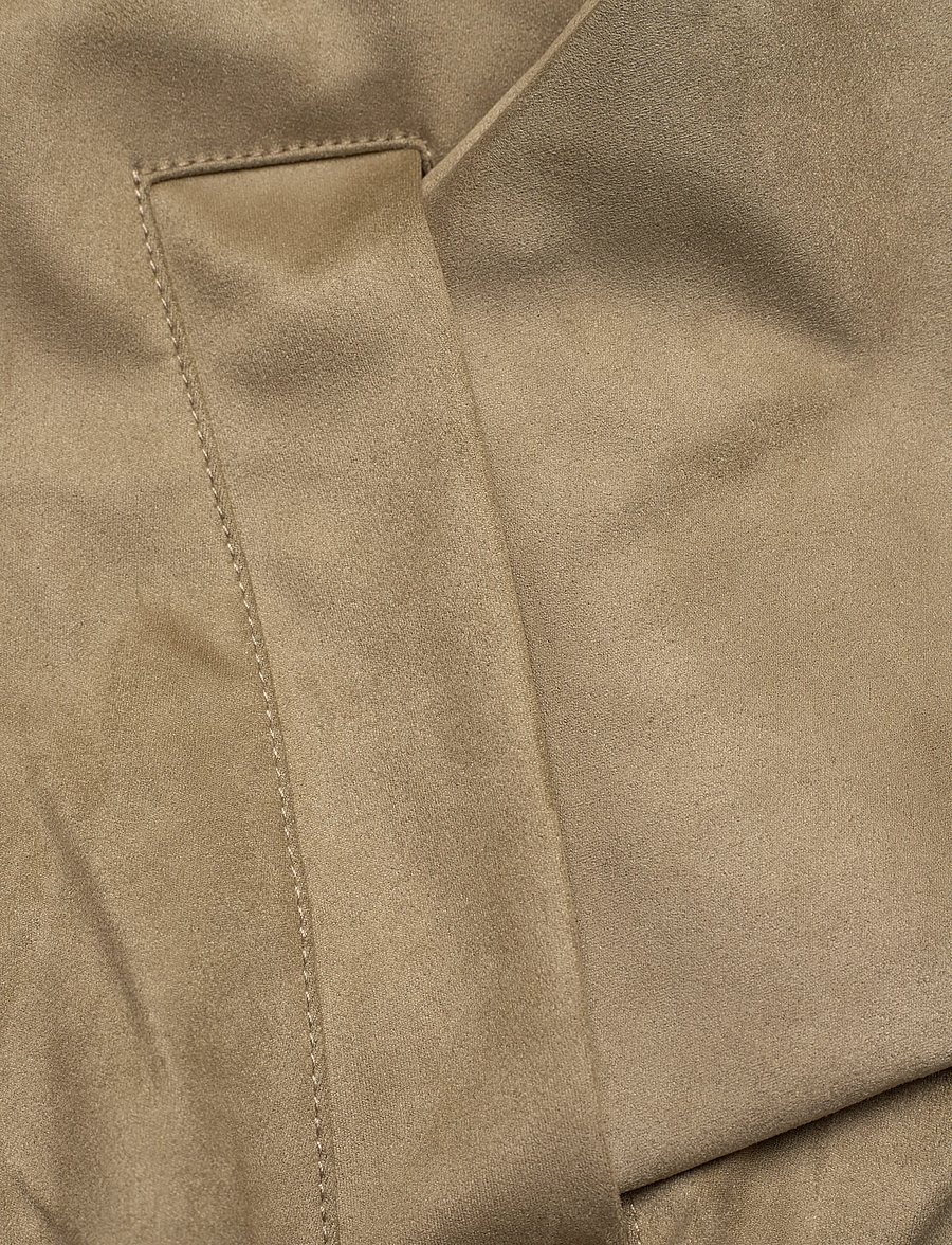 Gina Tricot - Faux suede high neck jacket - forårsjakker - olive green (6370) - 5