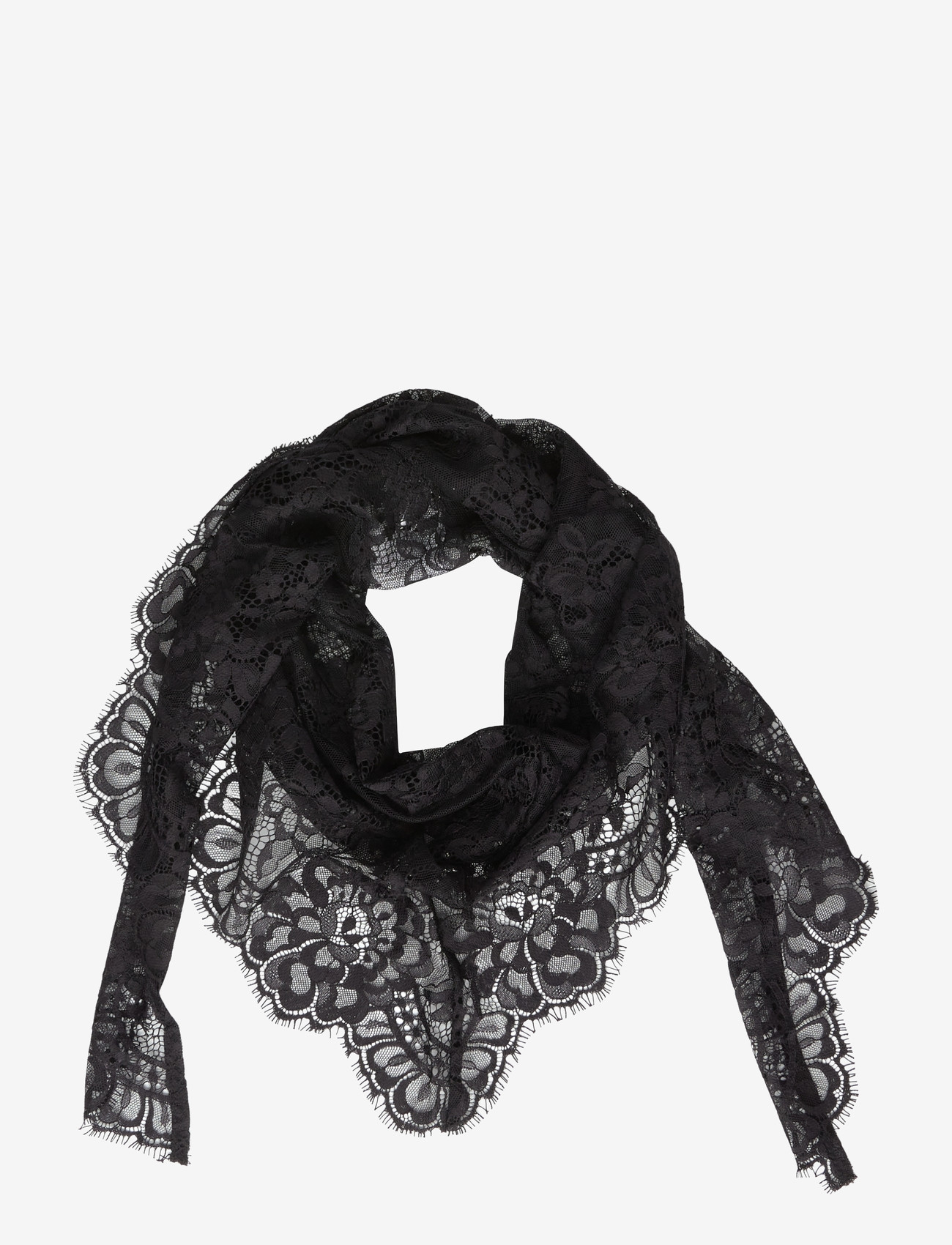 Gina Tricot - Lace hip scarf - tynde tørklæder - black (9000) - 0