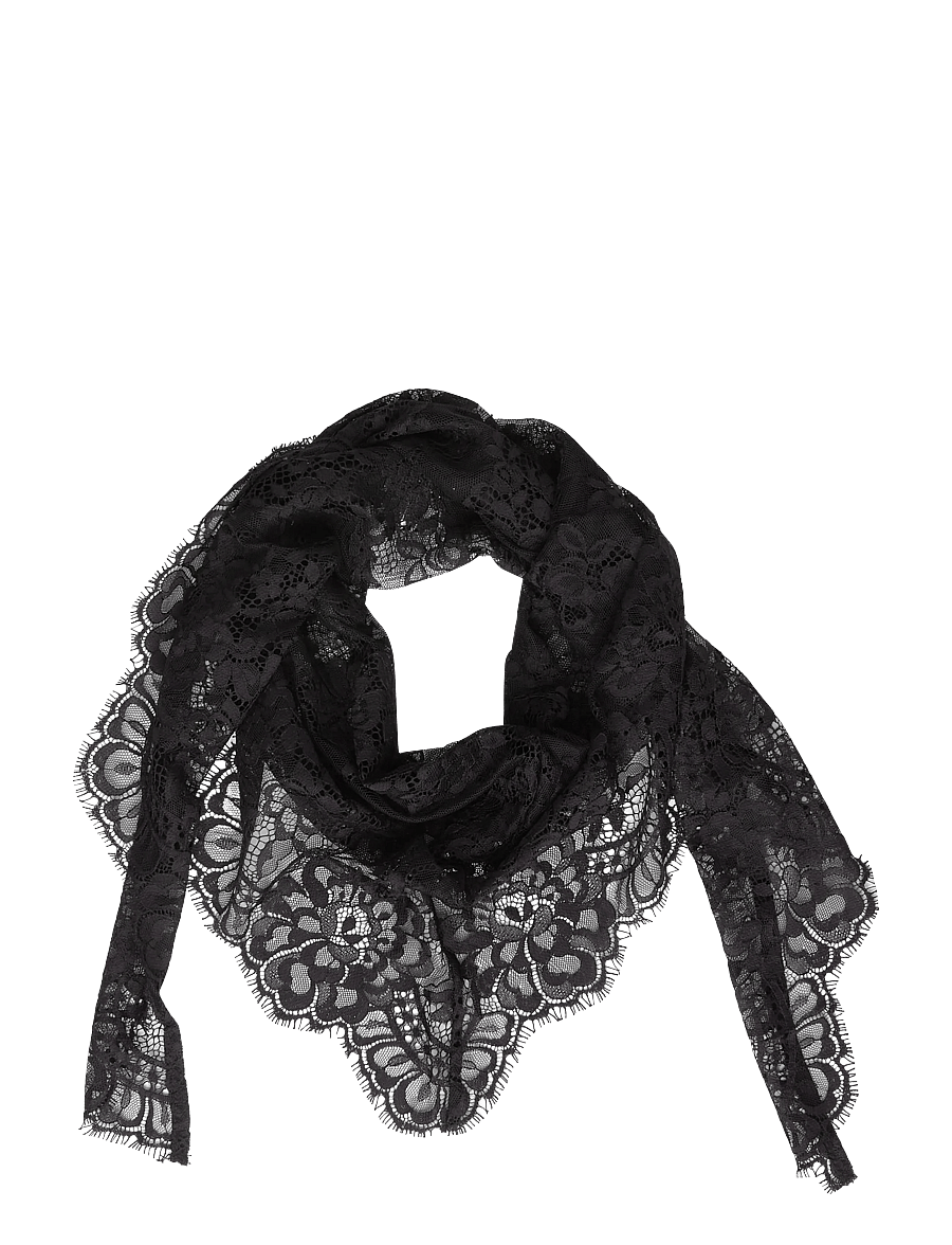 Gina Tricot - Lace hip scarf - tynde tørklæder - black (9000) - 0