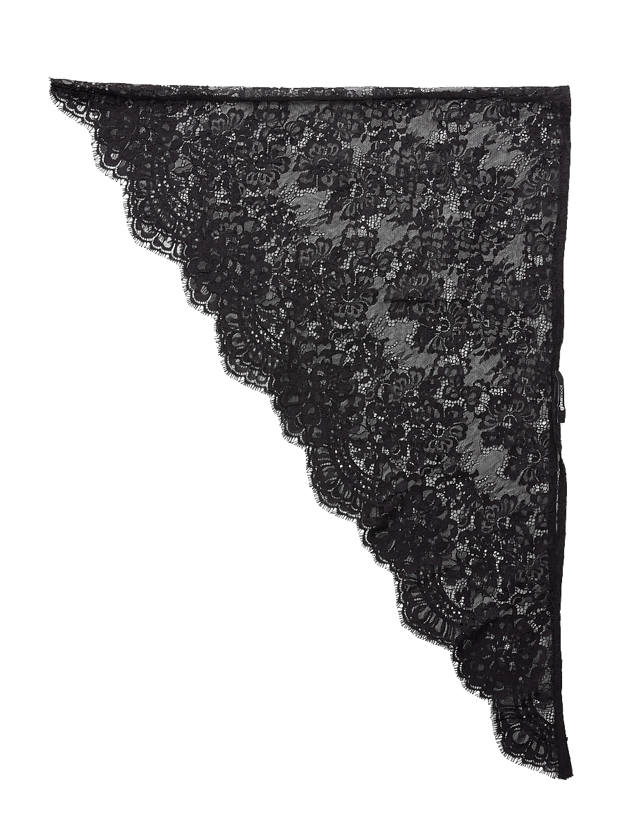 Gina Tricot - Lace hip scarf - tynde tørklæder - black (9000) - 1