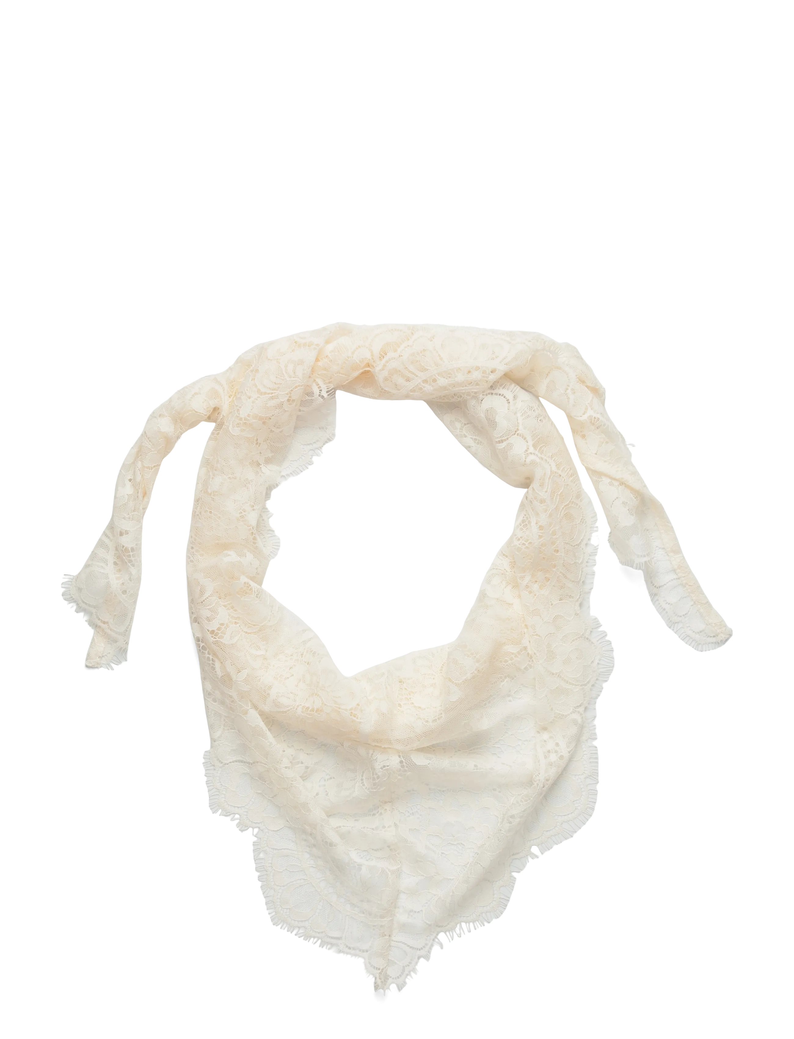 Gina Tricot Lace hip scarf - Kollektsioonid - OFFWHITE / cream
