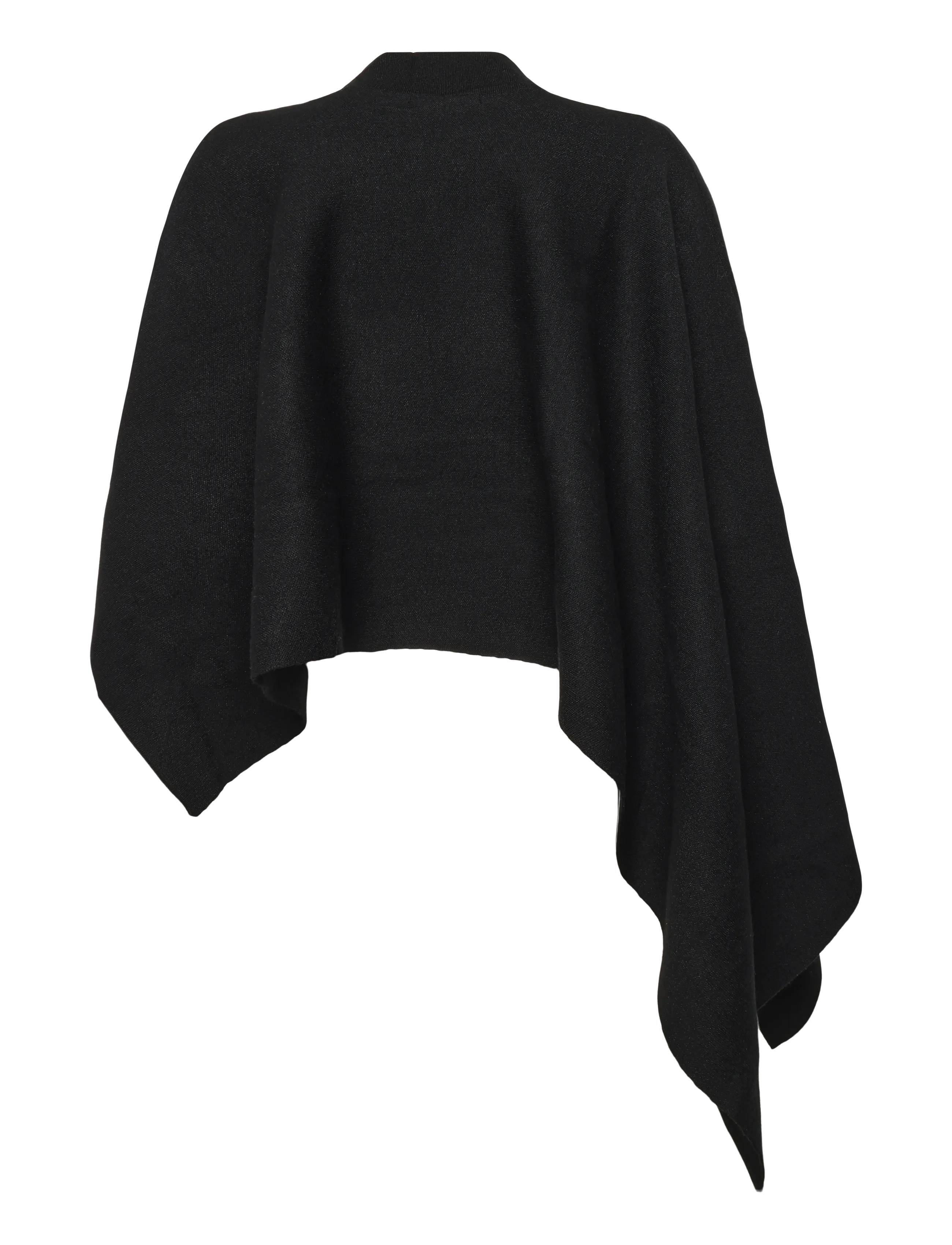 Gina Tricot - Knitted cape top - ponchos & capes - black (9000) - 1
