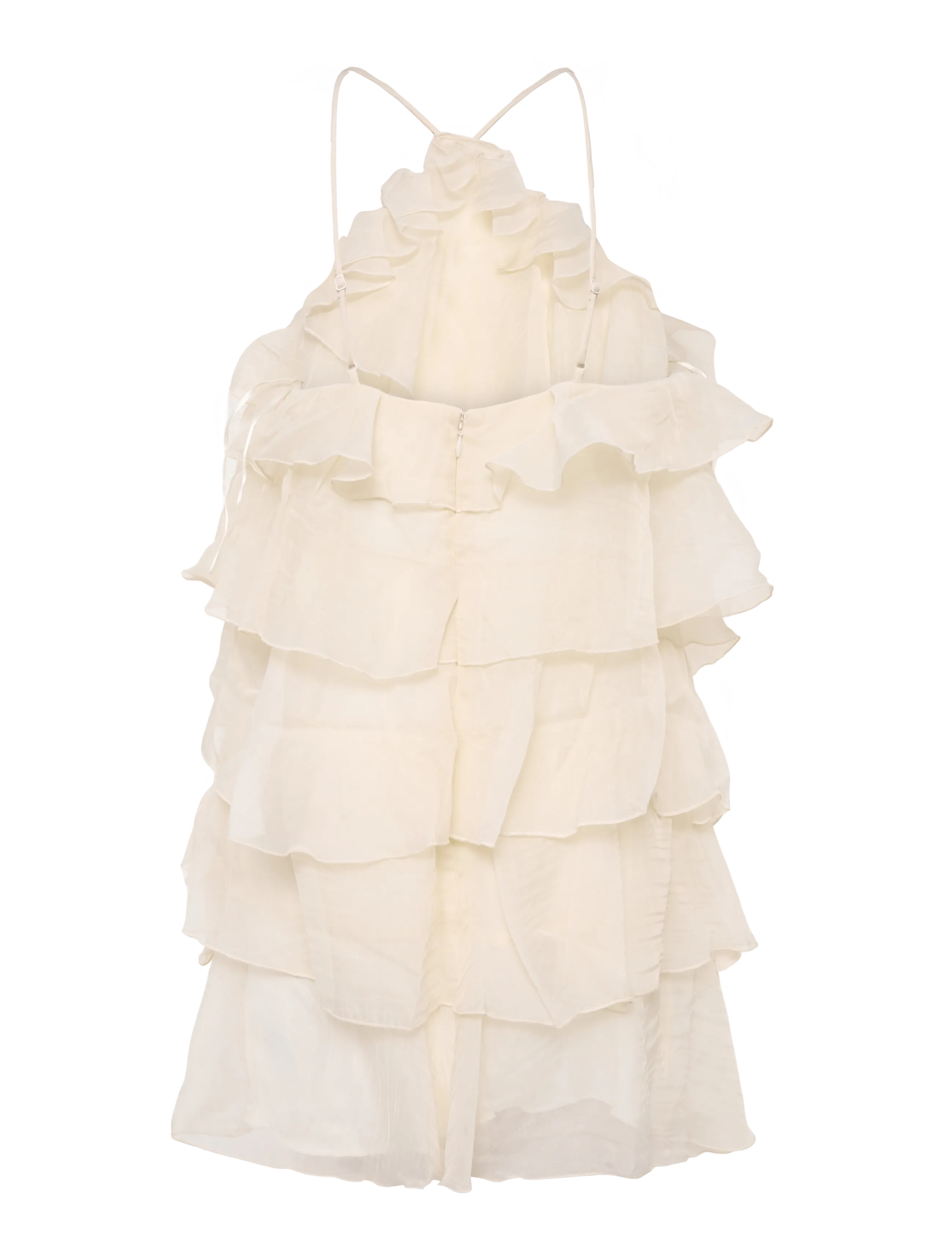 Gina Tricot - Mini frill dress - konfirmatsioon - creme (1263) - 2