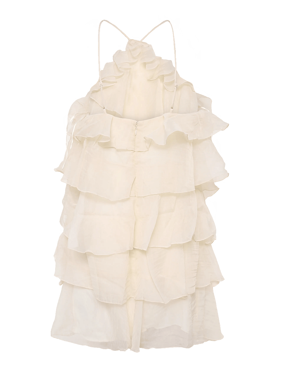 Gina Tricot - Frill mini dress - konfirmatsioon - creme (1263) - 2